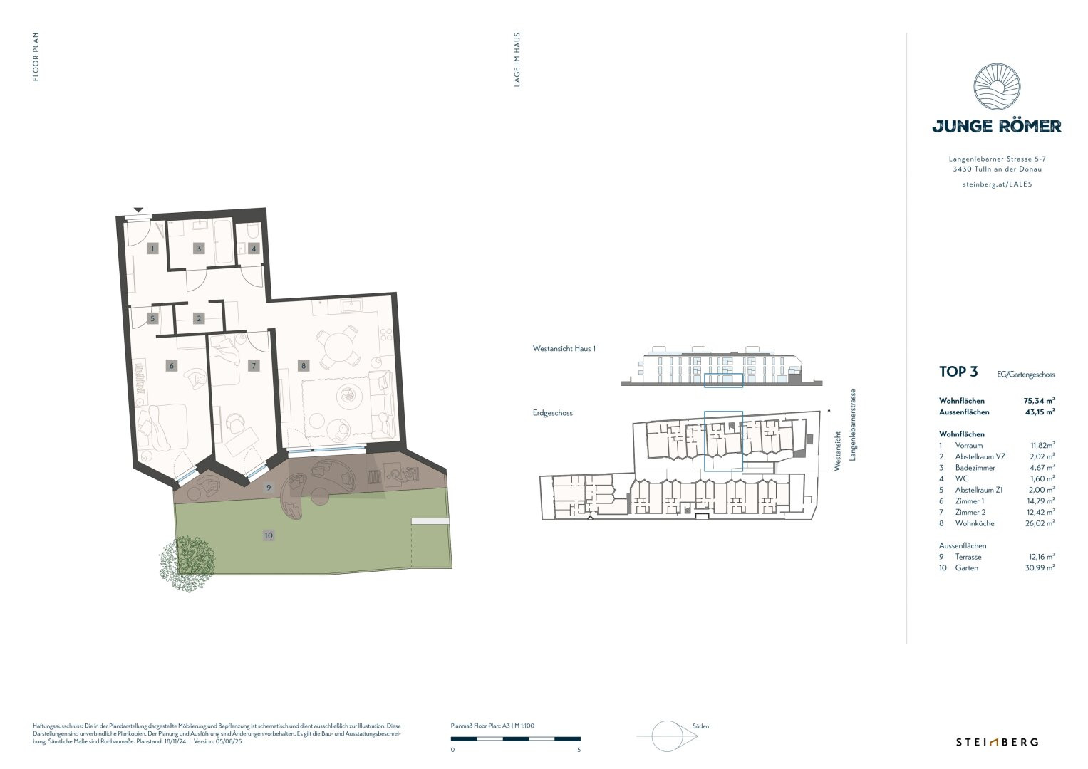 Wohnungsplan Top 3