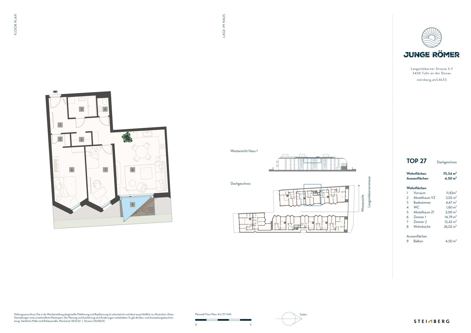 Wohnungsplan Top 27