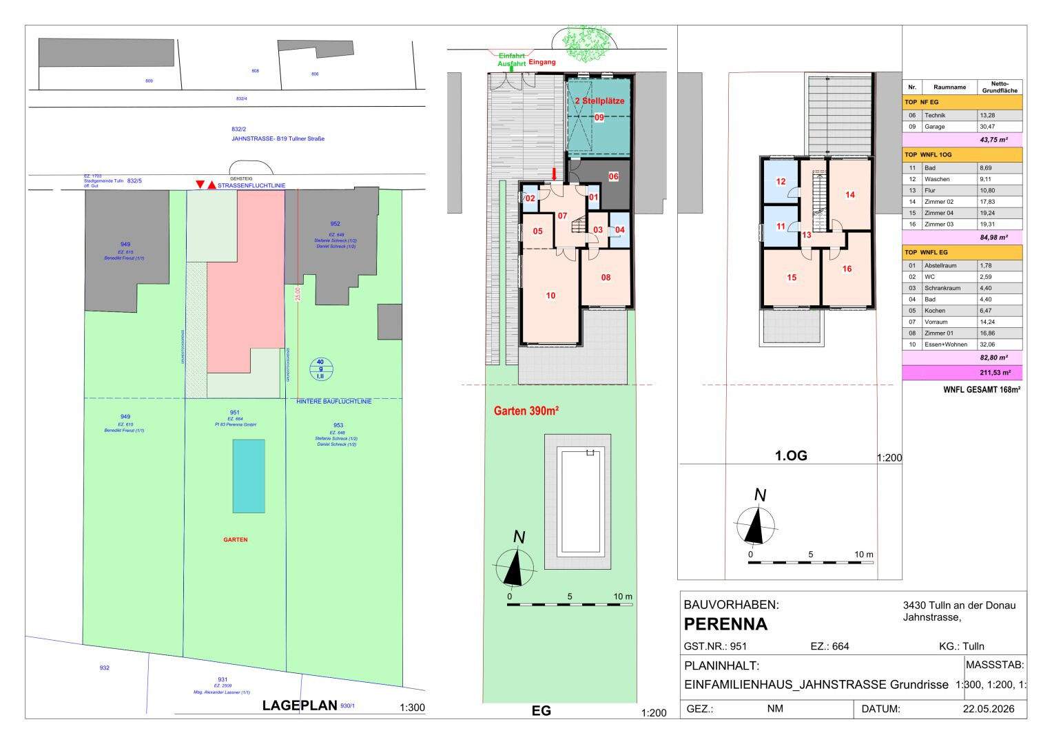 Bebauungsstudie Einfamilienhaus