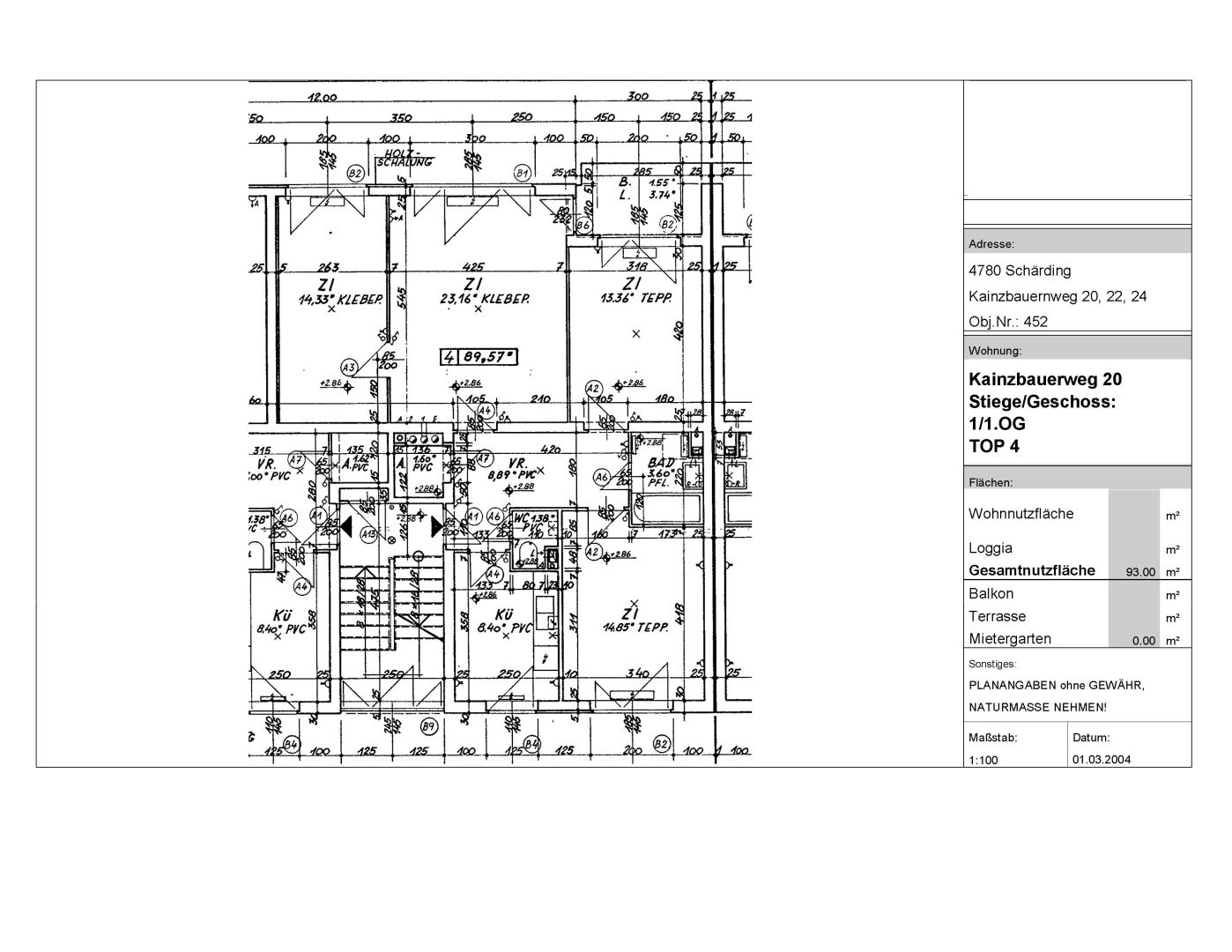 Wohnungsplan