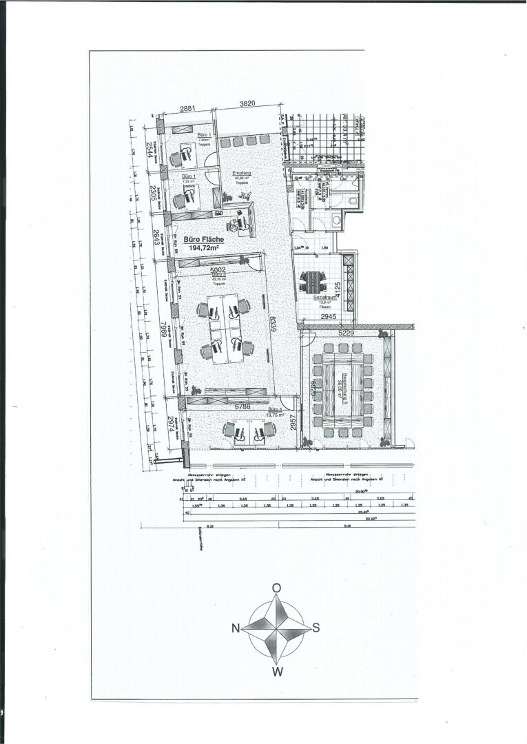 Plan - Helle Büroetage im Businessboulevard Miete Schallmoos Salzburg