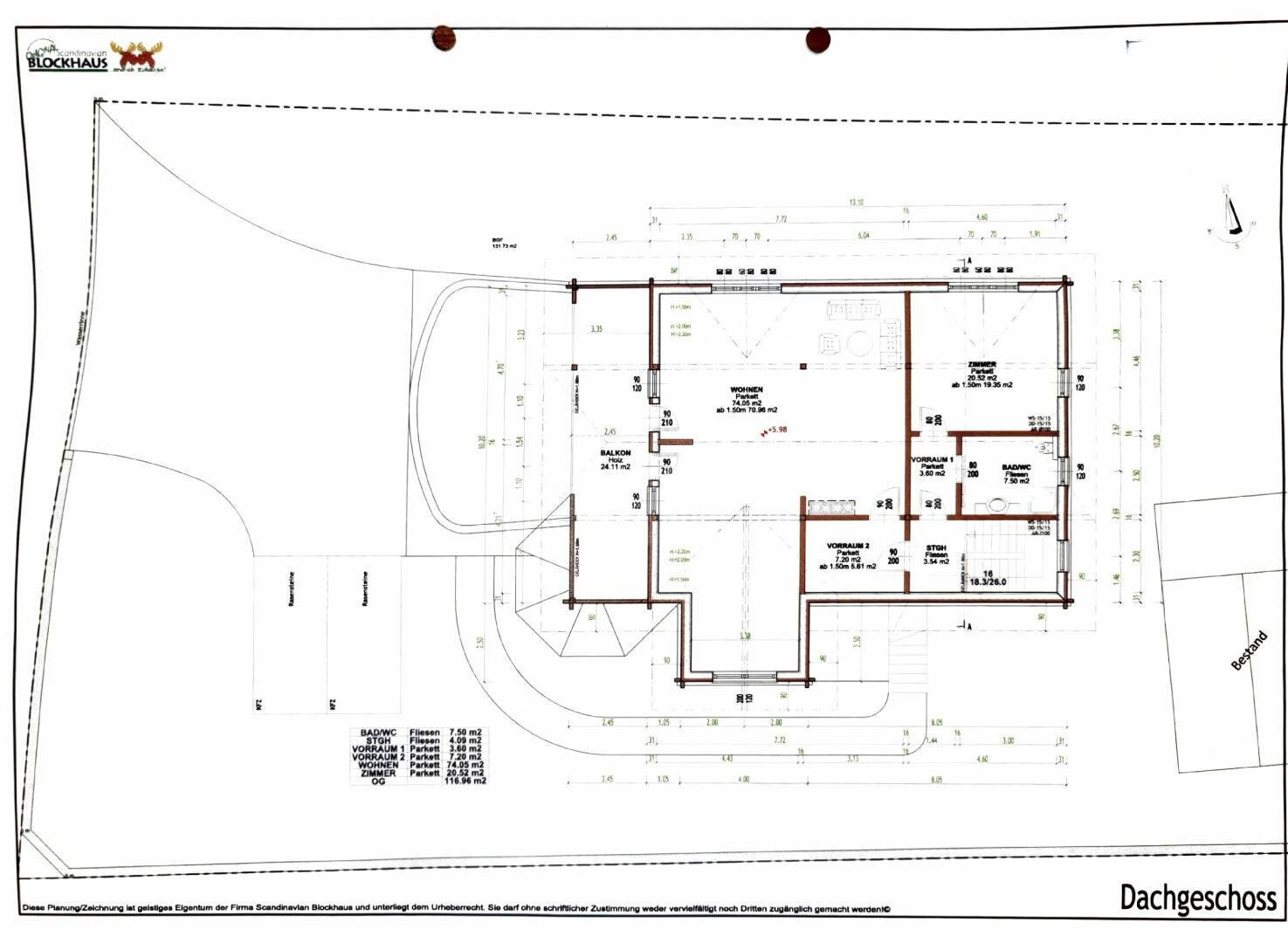 Plan Dachgeschoss