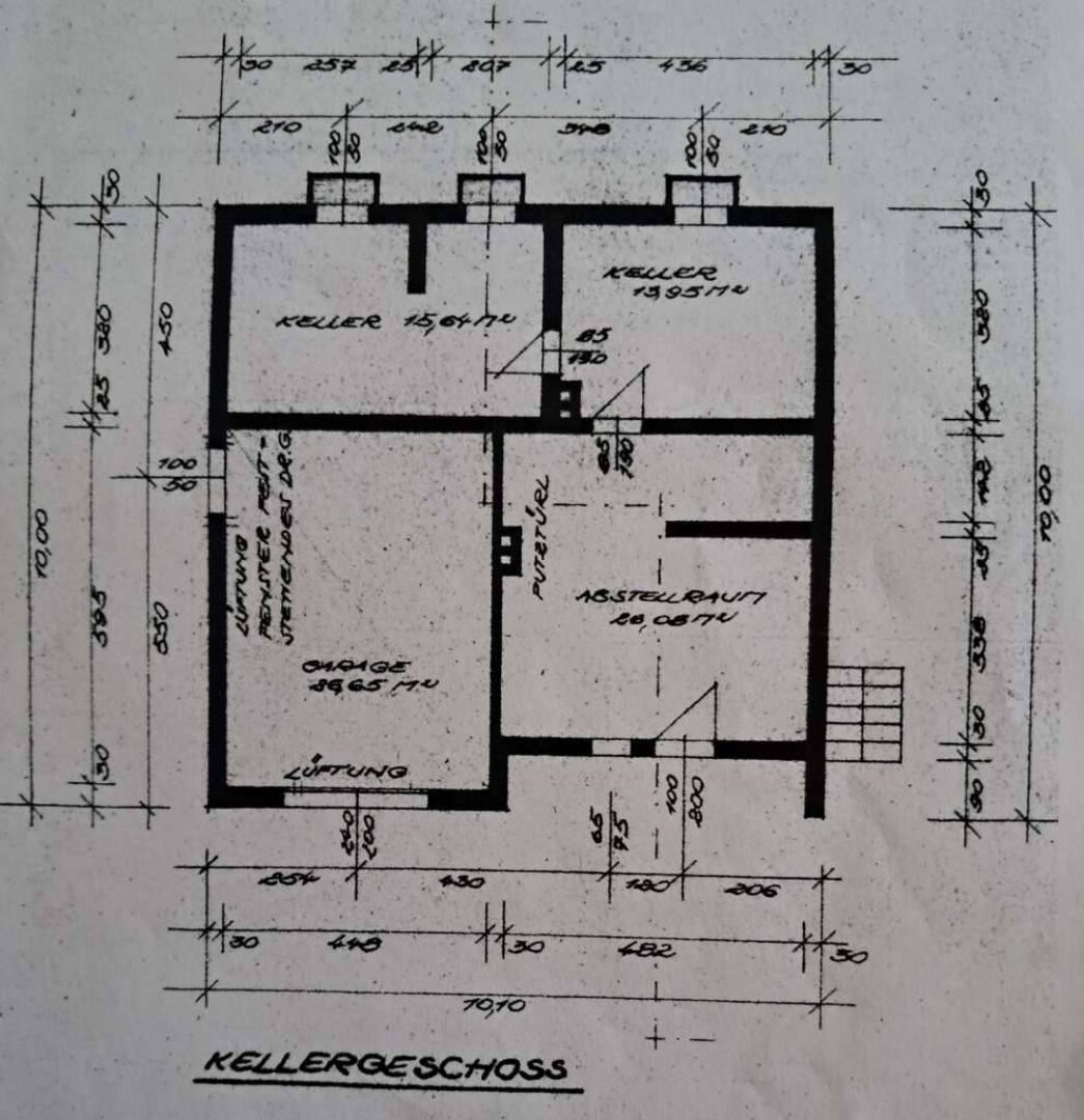 Grundriss Kellergeschoss