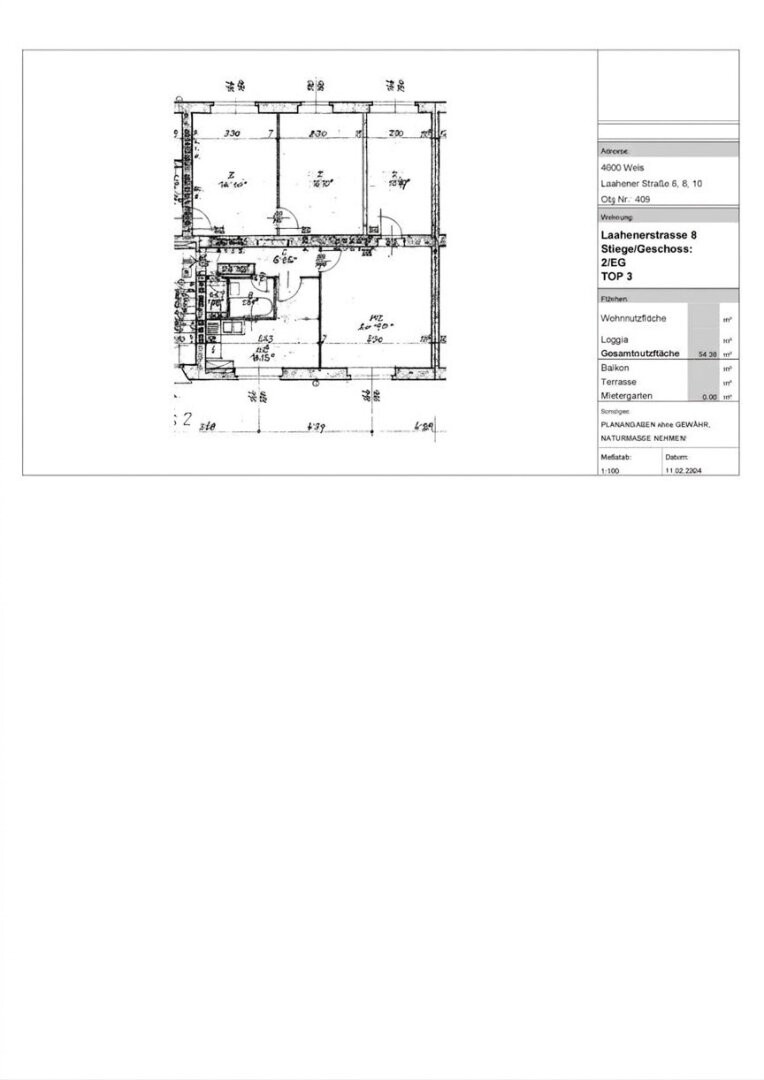 Wohnungsplan