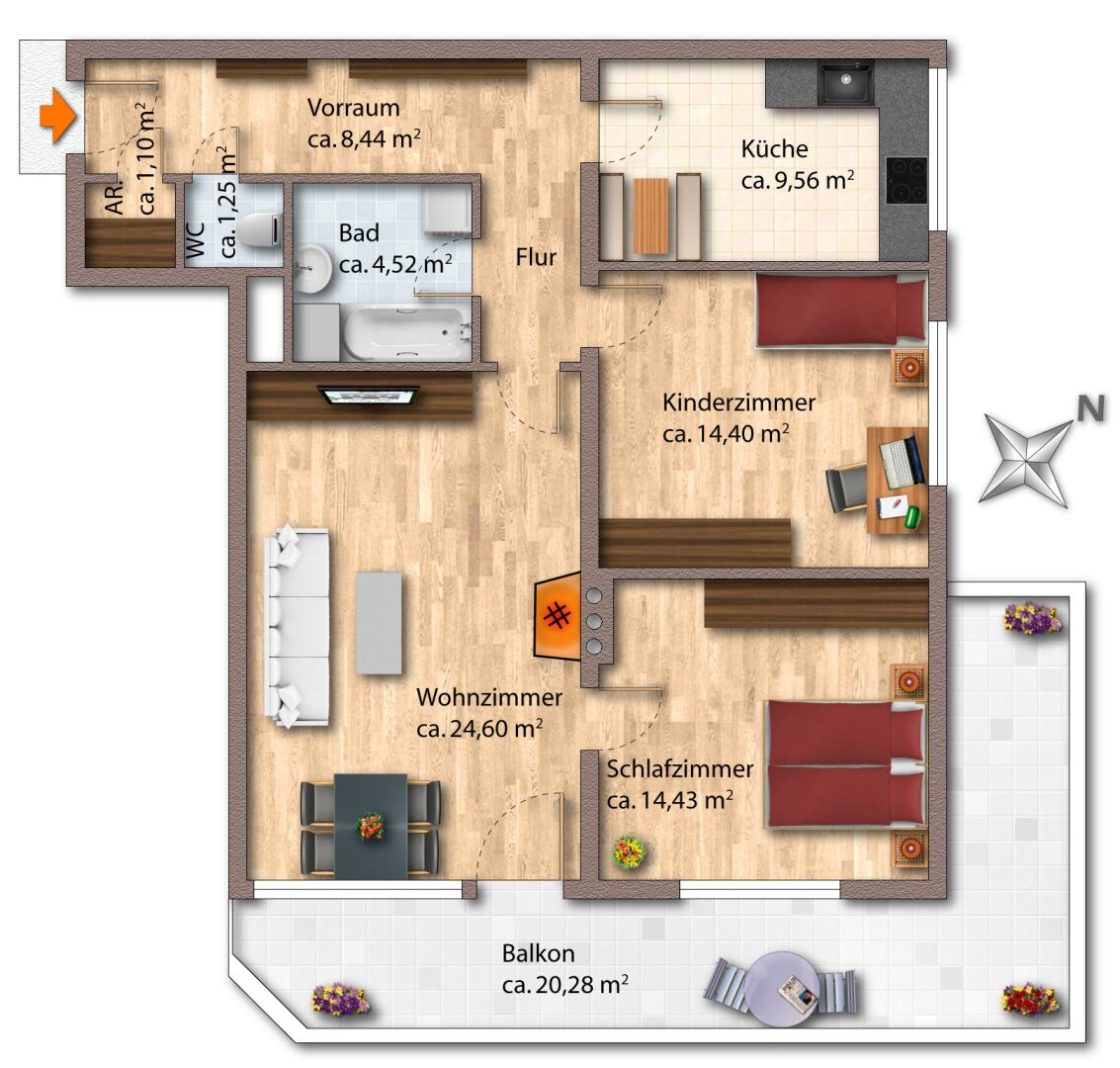 Grundrissplan