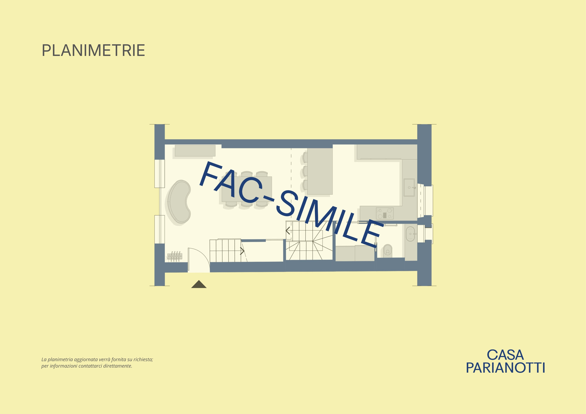 Casa Parianotti Immobiliare planimetria provvisoria