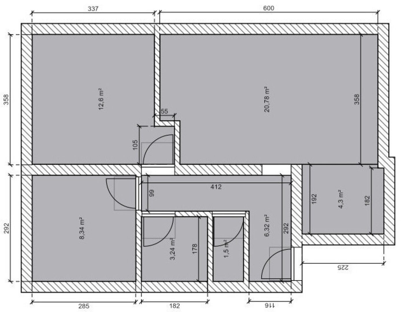 Grundriss Skizze