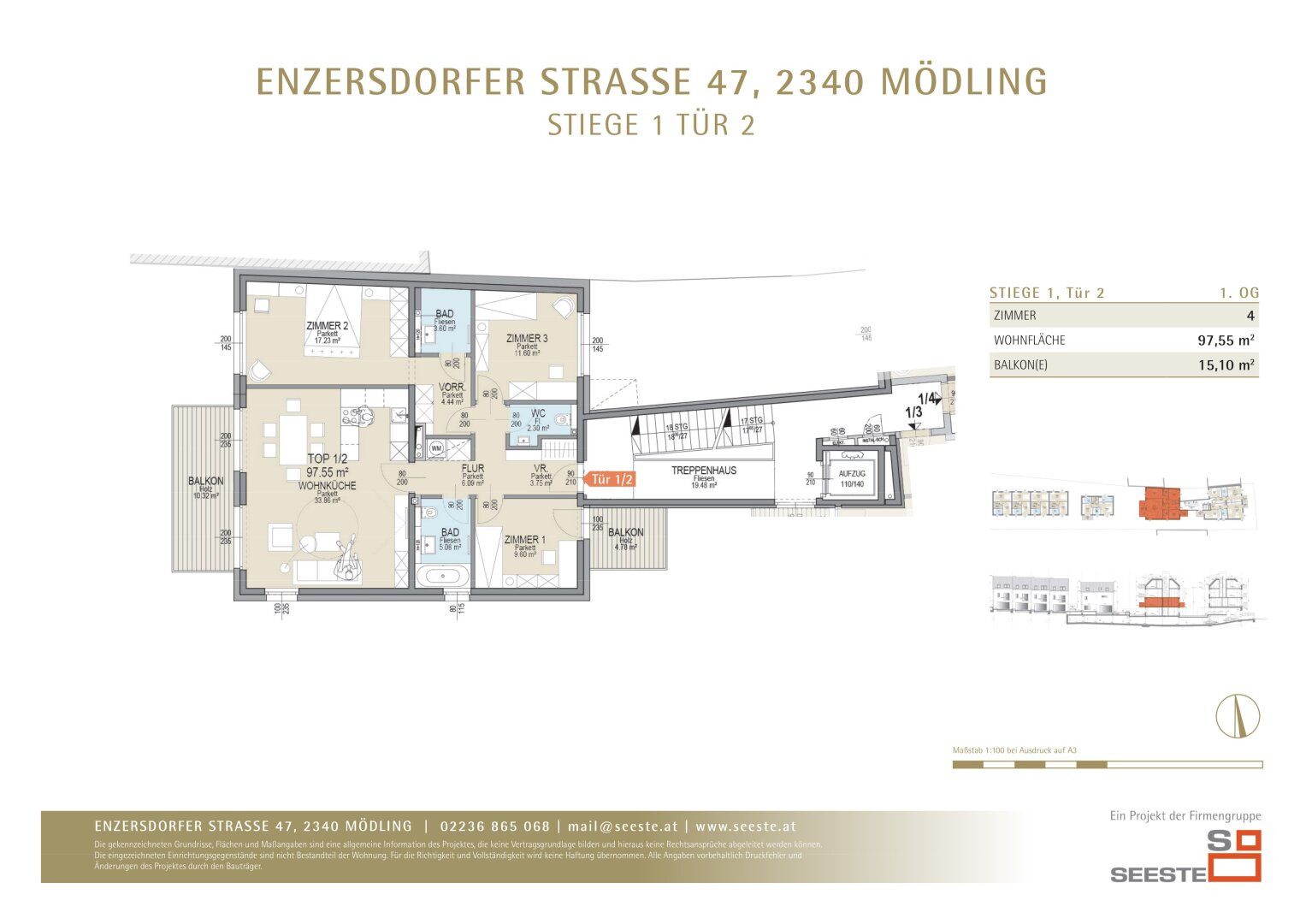 Grundriss Tür 1/2