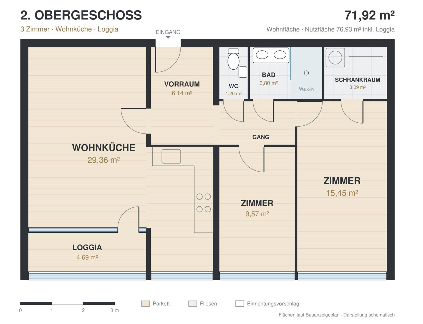 Grundriss 2. Obergeschoß