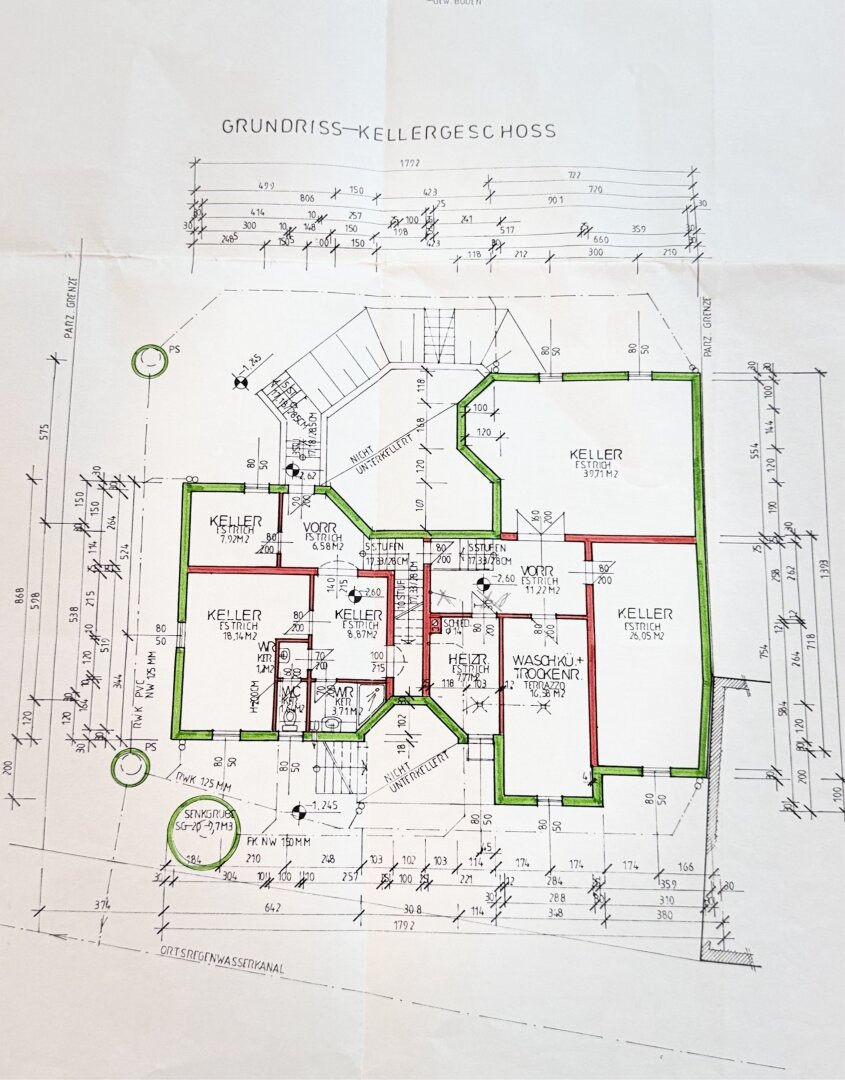 Plan Kellergeschoß