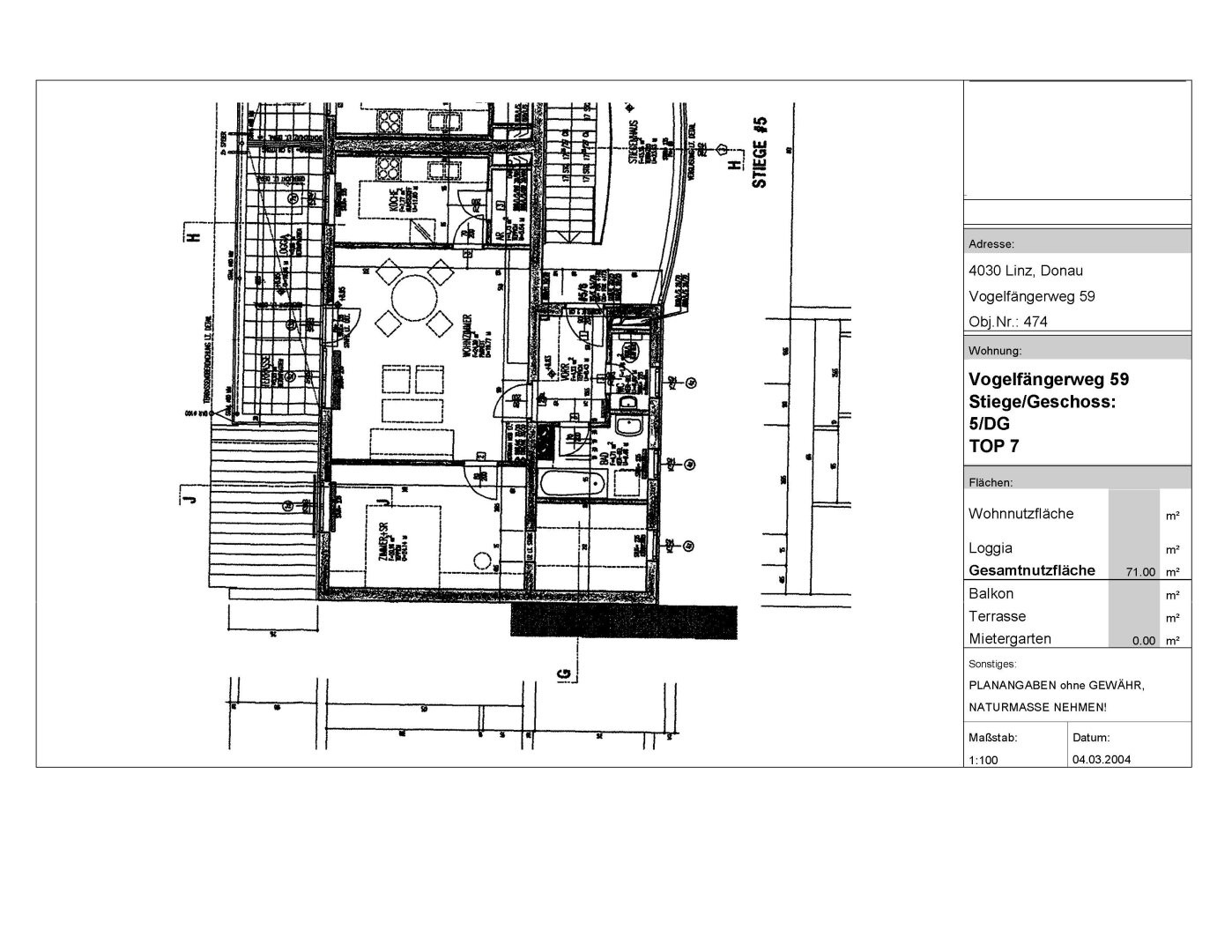 Wohnungsplan