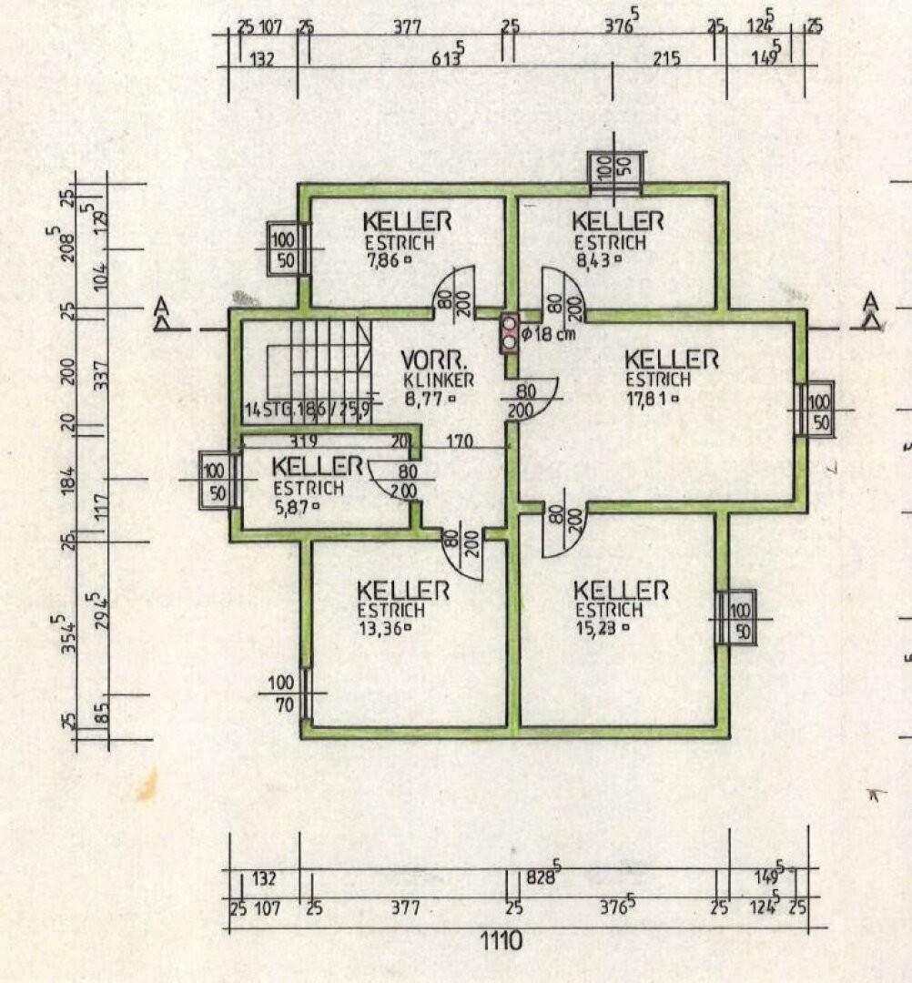 Grundriss Keller