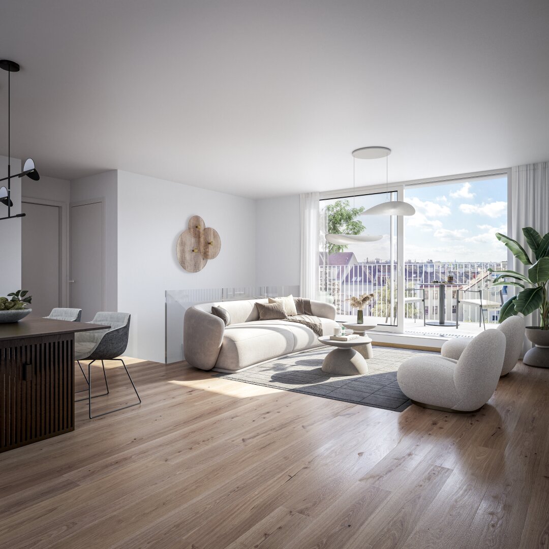 The Temptation: Ruhige Dachgeschoßwohnung mit tollen Freiflächen