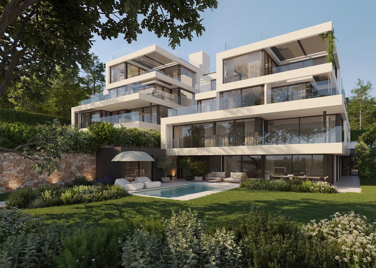 Exklusive Gartenresidenz mit großzügiger Terrasse, Hobbykeller, Privatgarten und Pool