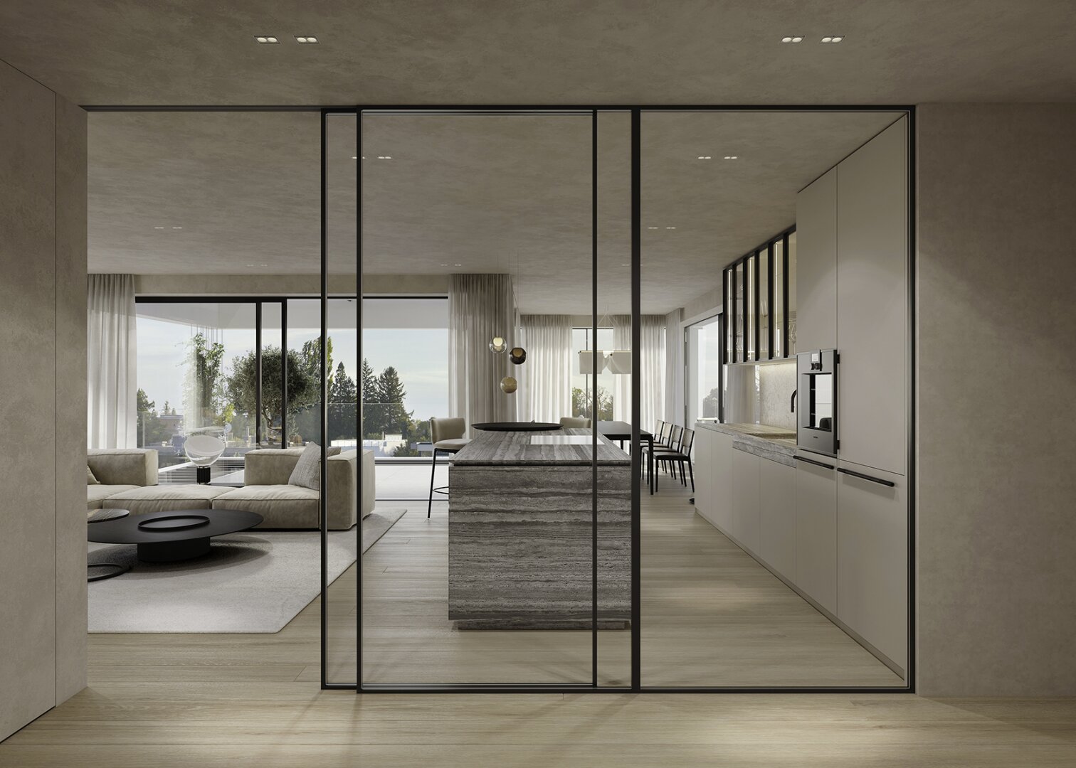 Wohnen mit Rundumblick – Wohnung mit umlaufendem Balkon und Terrasse