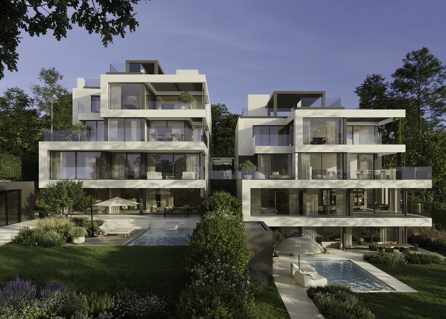 Wohnen mit Rundumblick – Wohnung mit umlaufendem Balkon und Terrasse