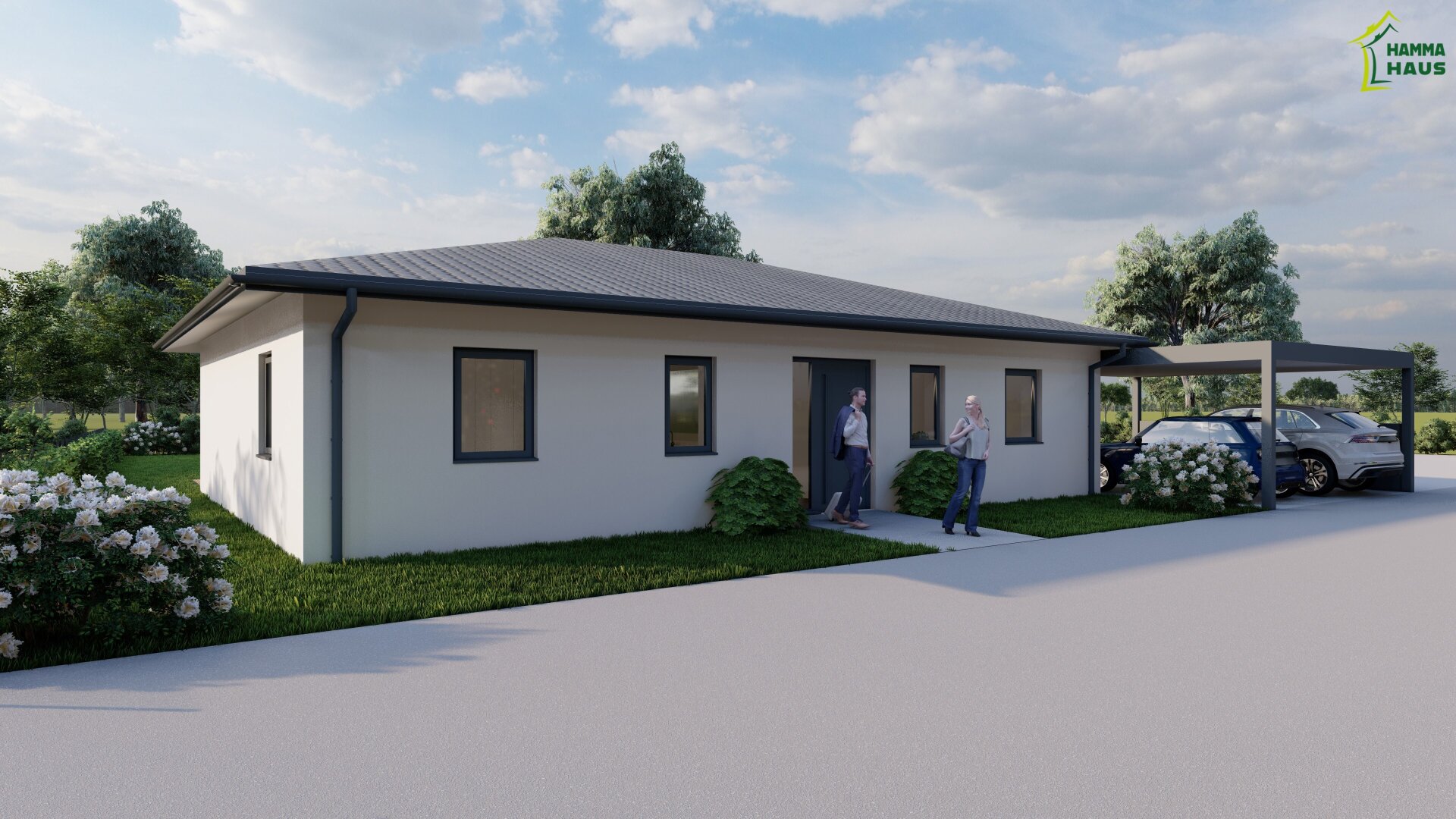 Niedrigenergie-Bungalow - individuell planbar - Lehm für Ihre Wohngesundheit