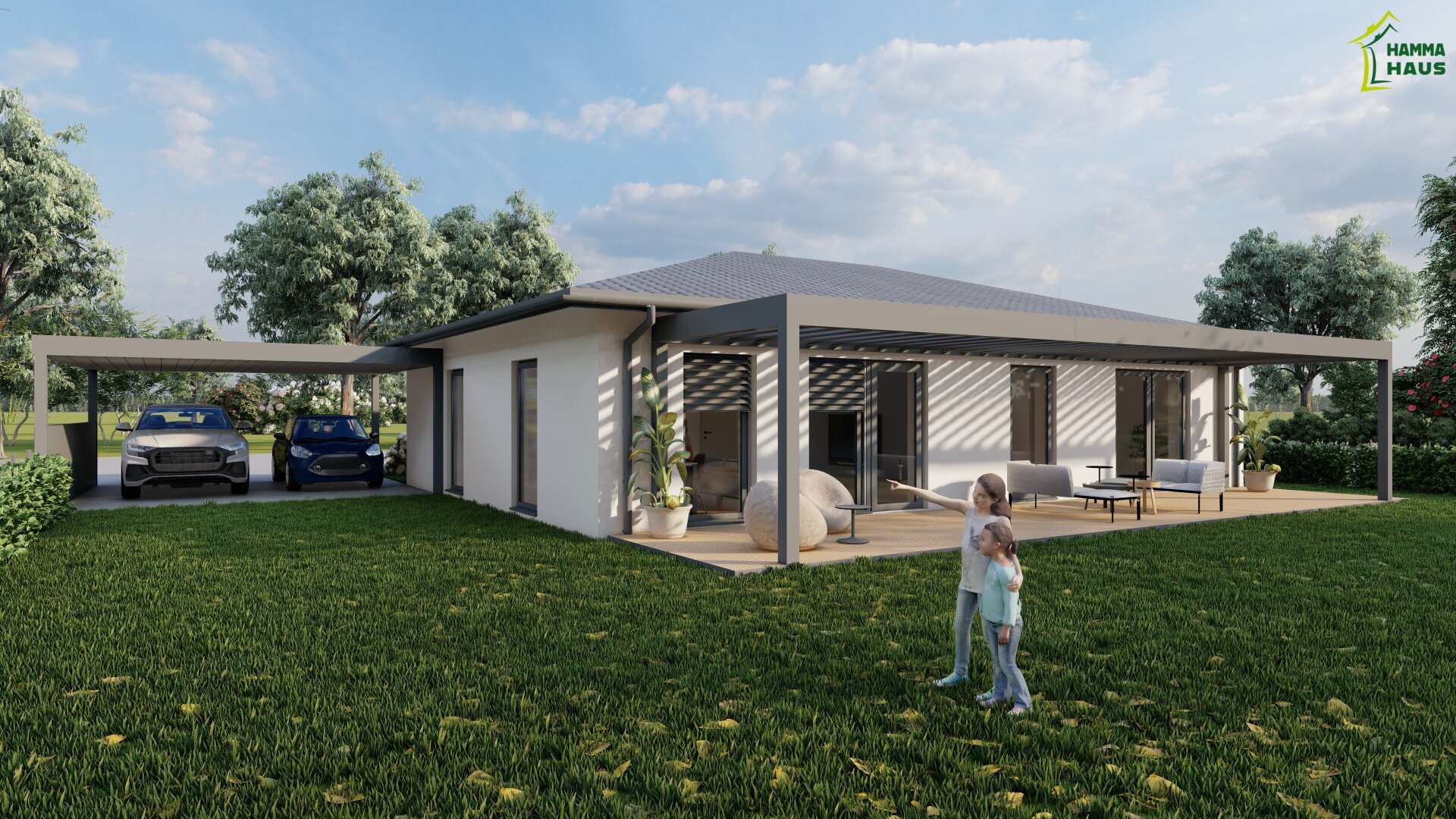 Bungalow in sonniger Lage - individuell planbar - Lehm für Ihre Wohngesundheit