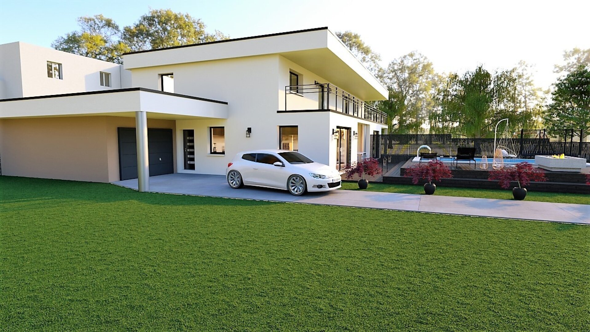 Neubau Aktion!  130m2 Nutzfläche  Garage 28 m2, 347.000 Euro