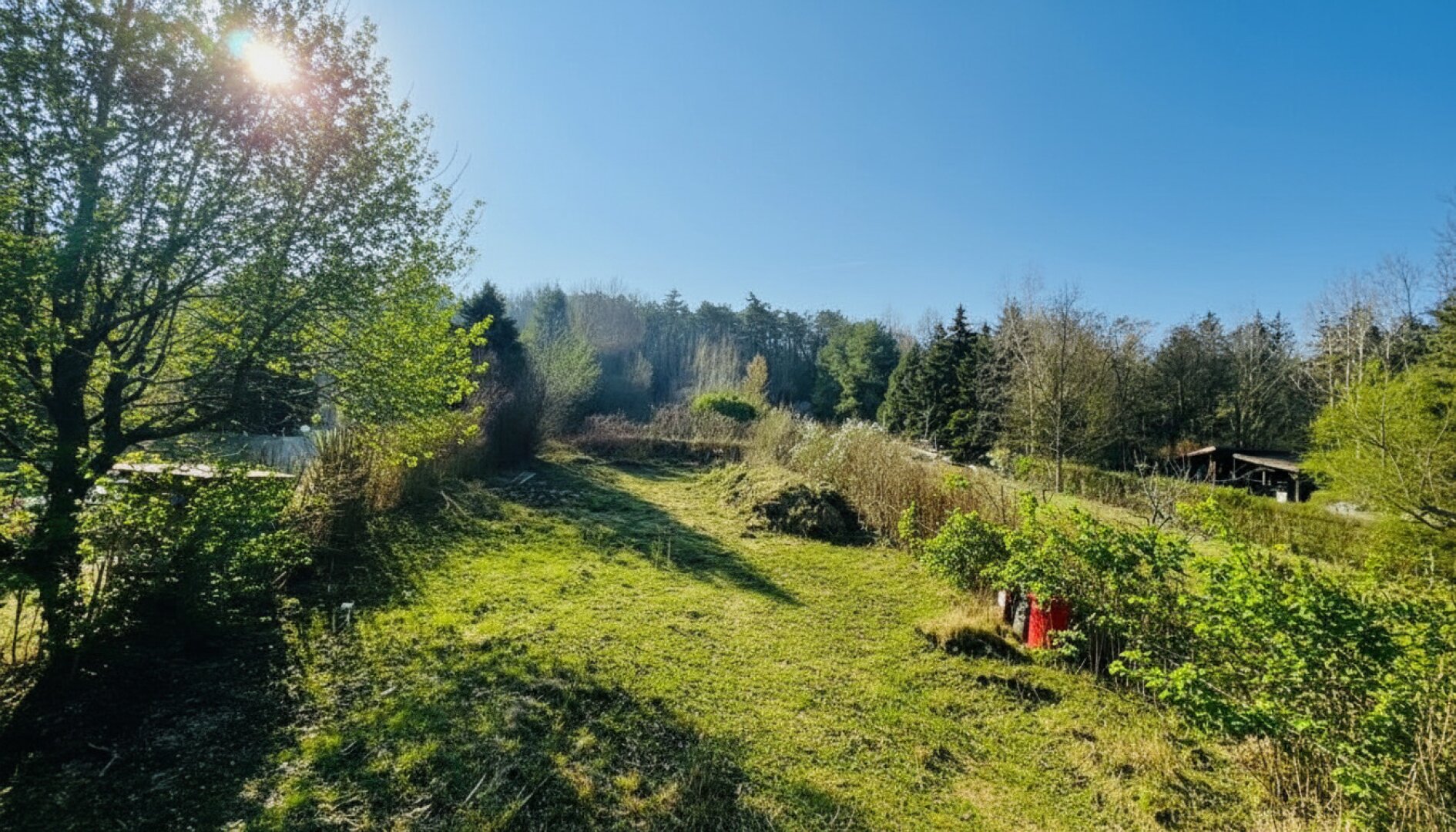 Stadtvilla mit parkartigen Garten - 1953m² Grundstücksfläche - direkt am Bisamberg - privat Zugang zum Wald - Grünblick - Ruhelage