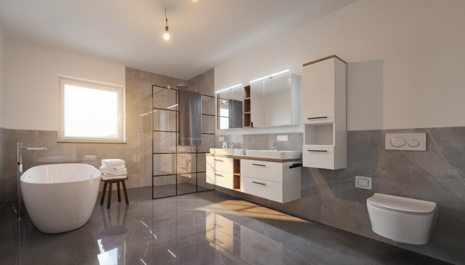 Neubau-Haus mit 156 m2 + Garage mit Wirtschaftsraum  58,84 m2