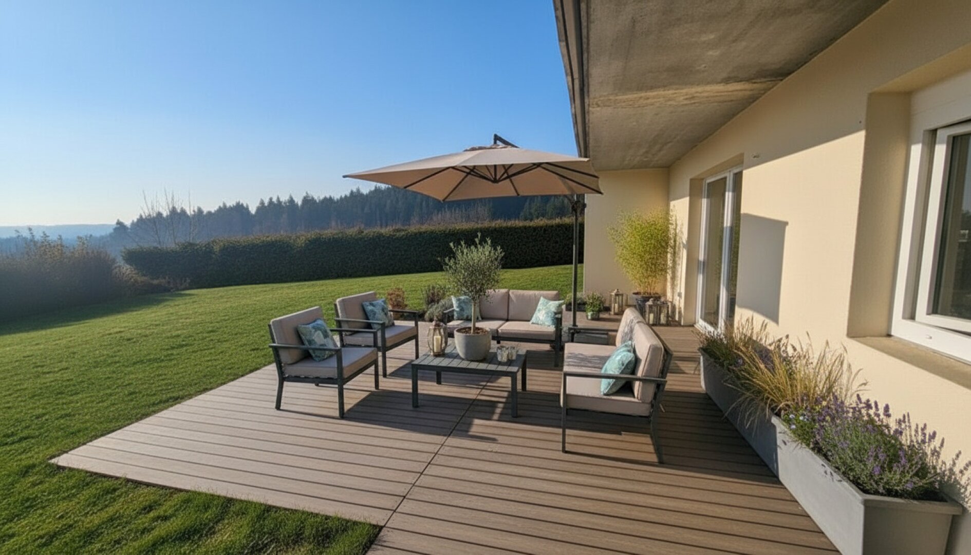 Sonnige Terrassenwohnung mit Garage!