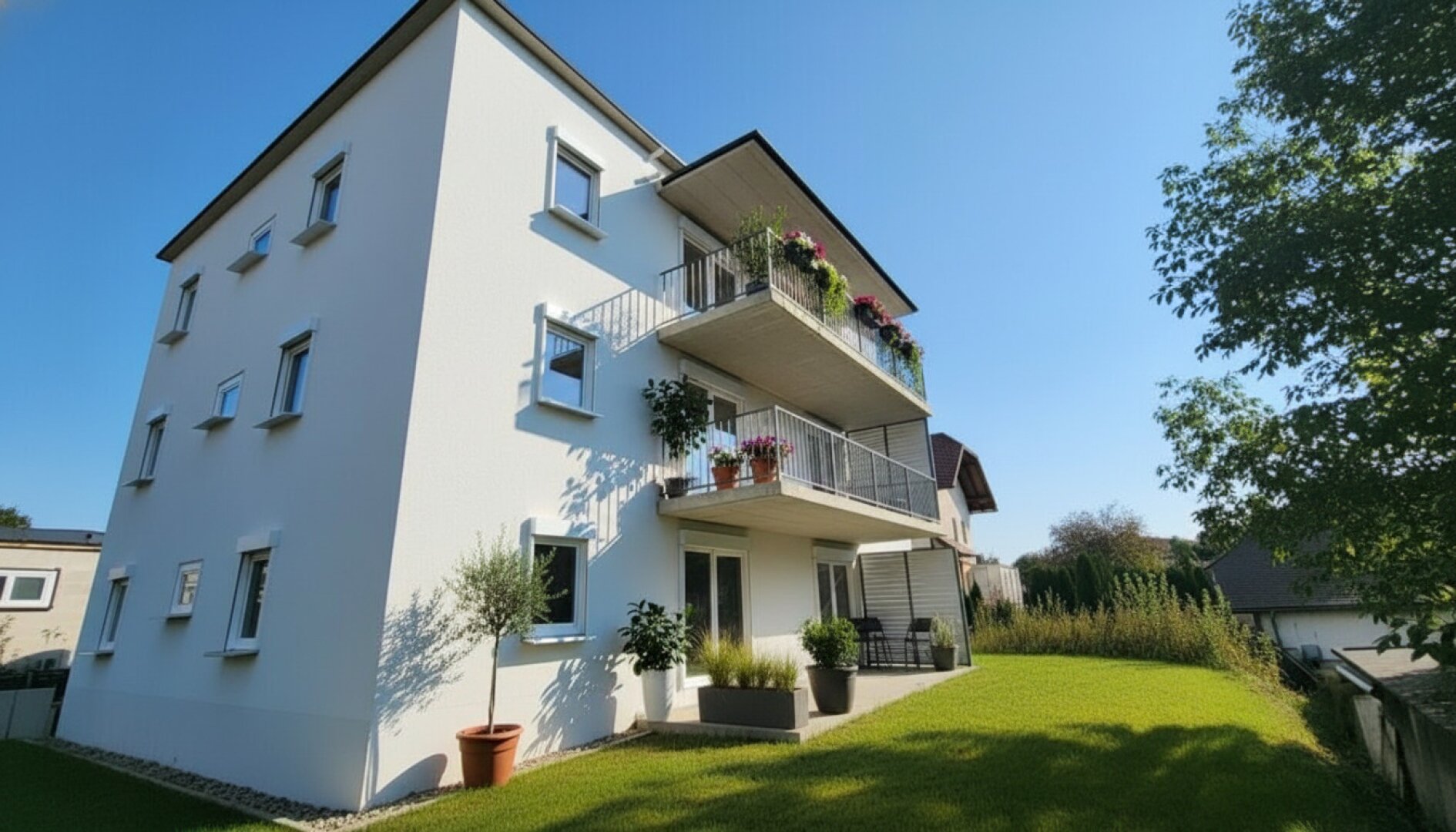 Balkonwohnung in ruhiger Siedlung