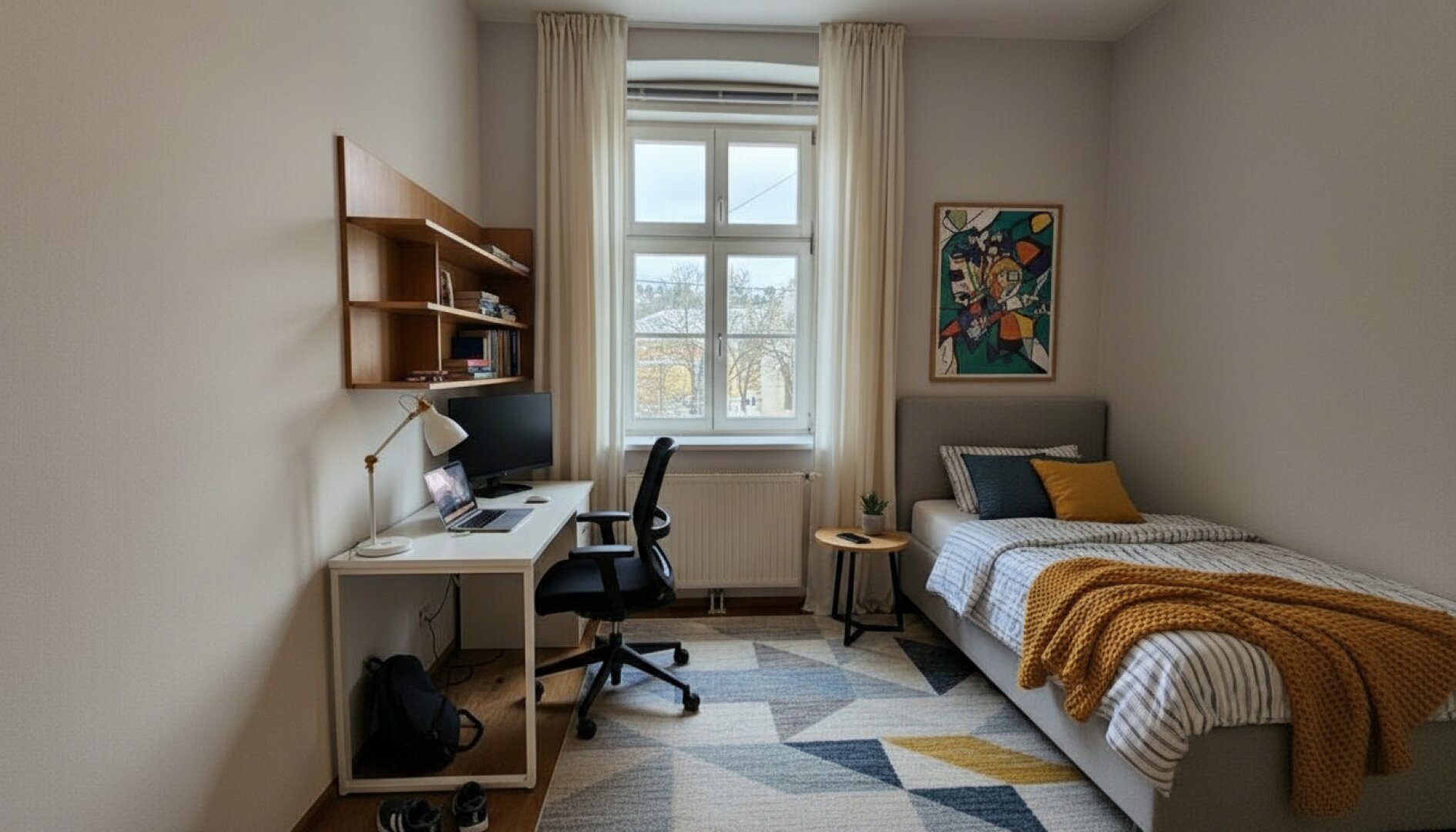 Zimmer als Jugendzimmer KI