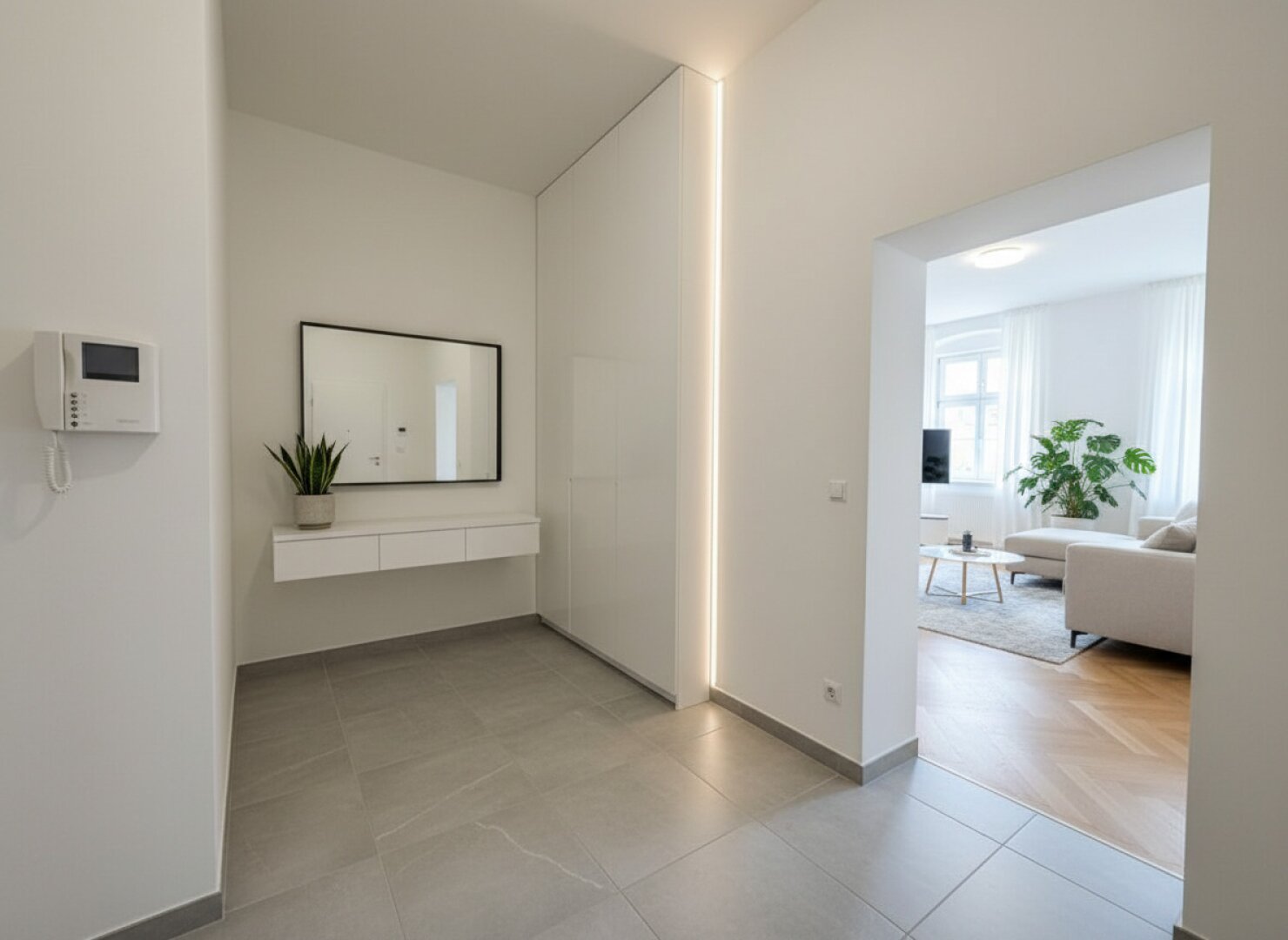 Vorzimmer KI eingerichtet
