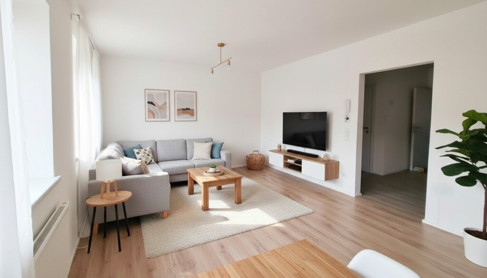 Teilrenovierte Wohnung mit überdachten PKW Stellplatz