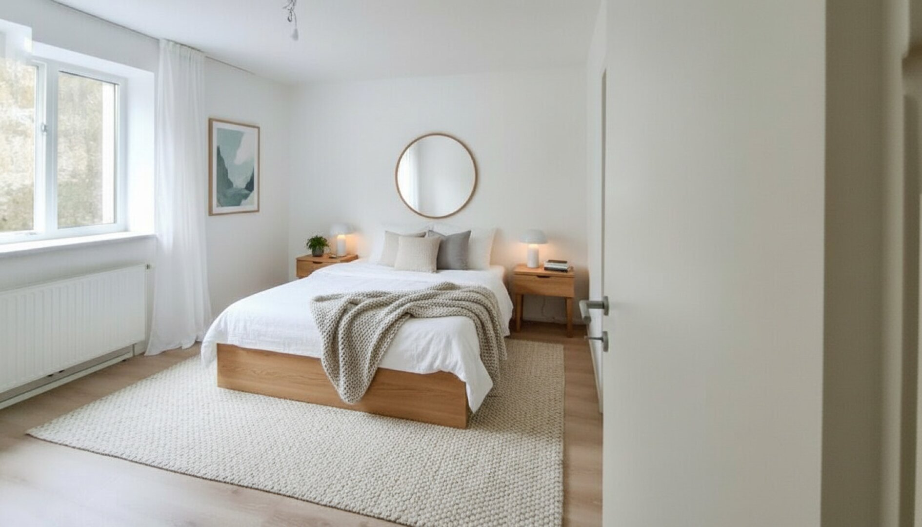 3 Raum Wohnung mit überdachten PKW Stellplatz