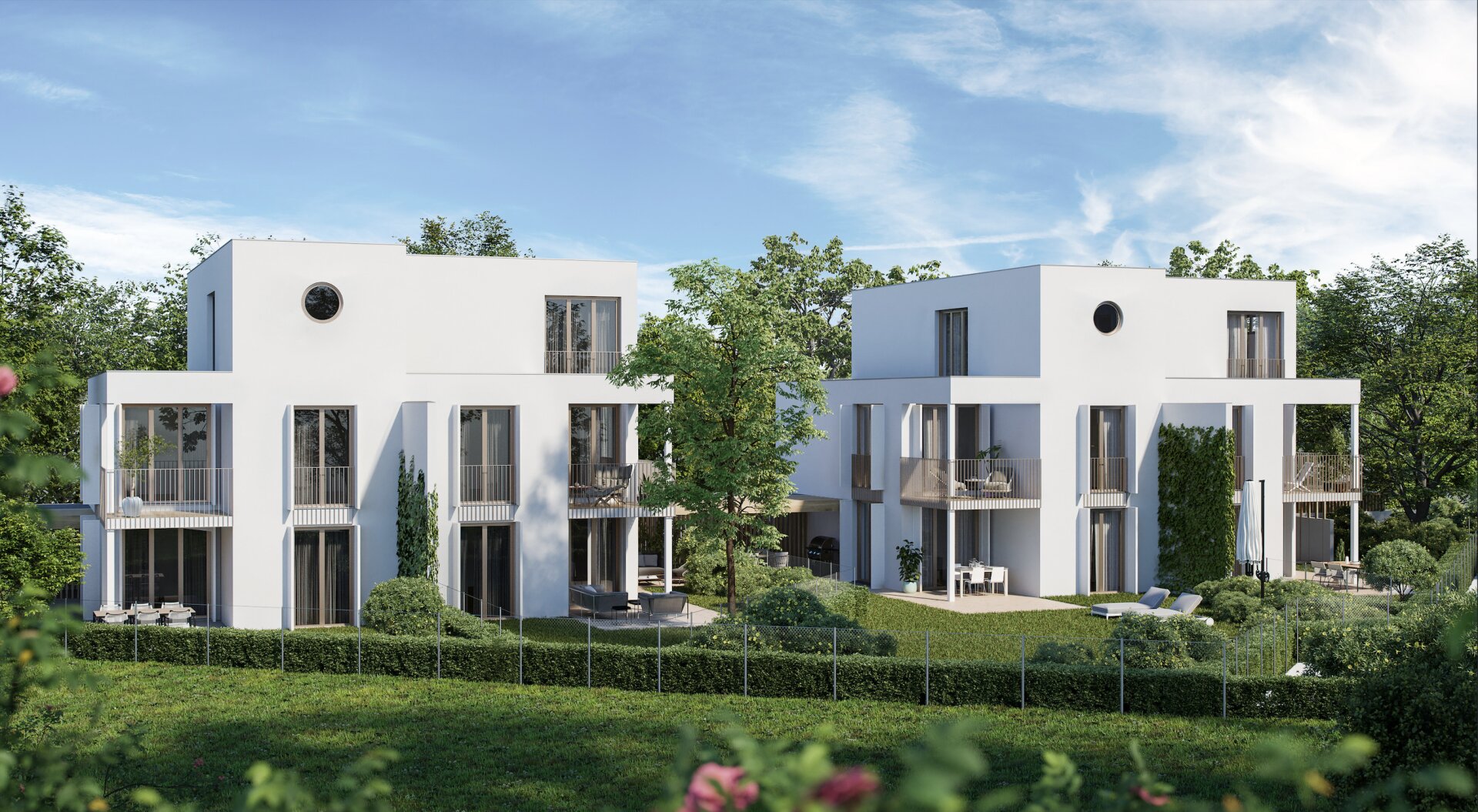 782 m² Grundstück | Doppelhaus | ca. 385 m² Wohnnutzfläche möglich | Eigengärten bis ca. 357,9 m² gesamt |  Baubewilligt