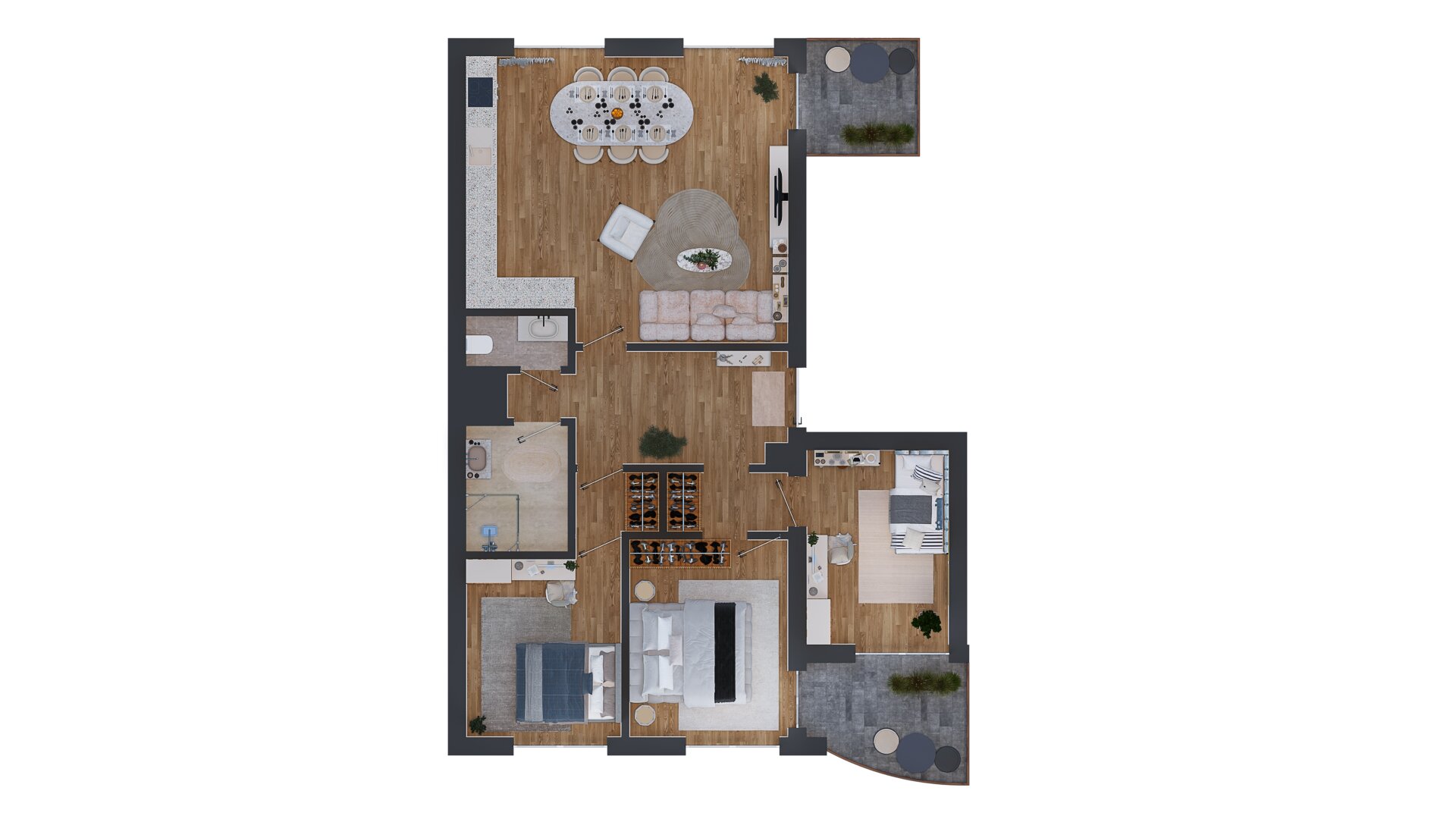 Grundrissplan nachgebaut