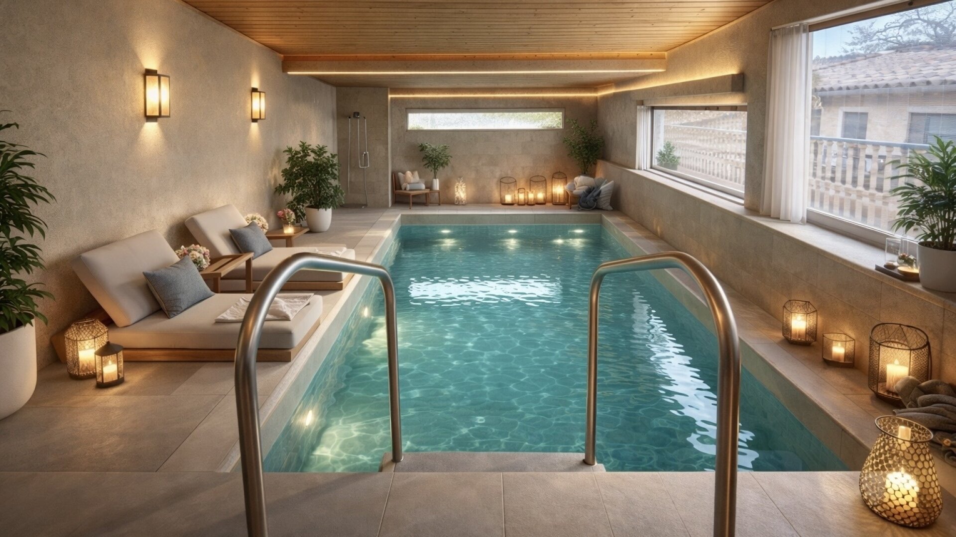 Einfamilienhaus mit großem 721m2 Grundstück und Indoor-Pool