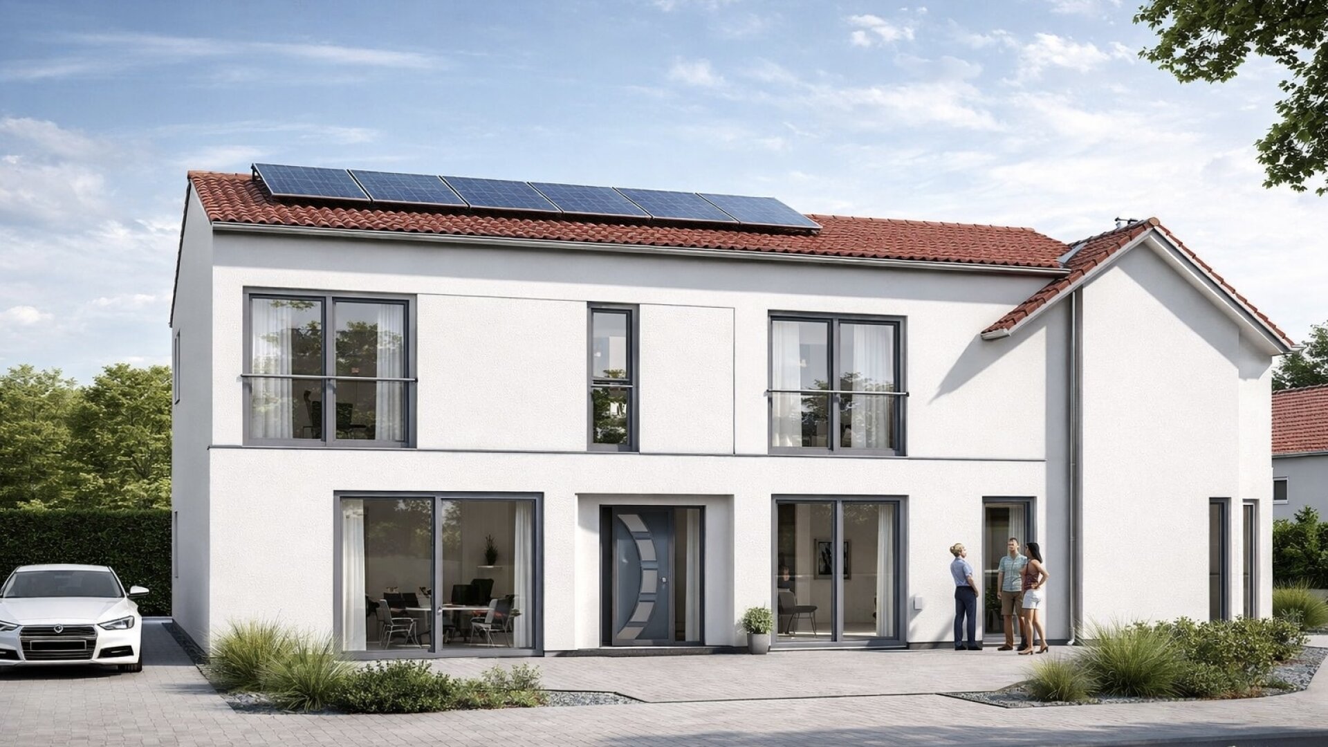 Erstbezug ! Modernes Einfamilienhaus mit gemütlichem Garten !