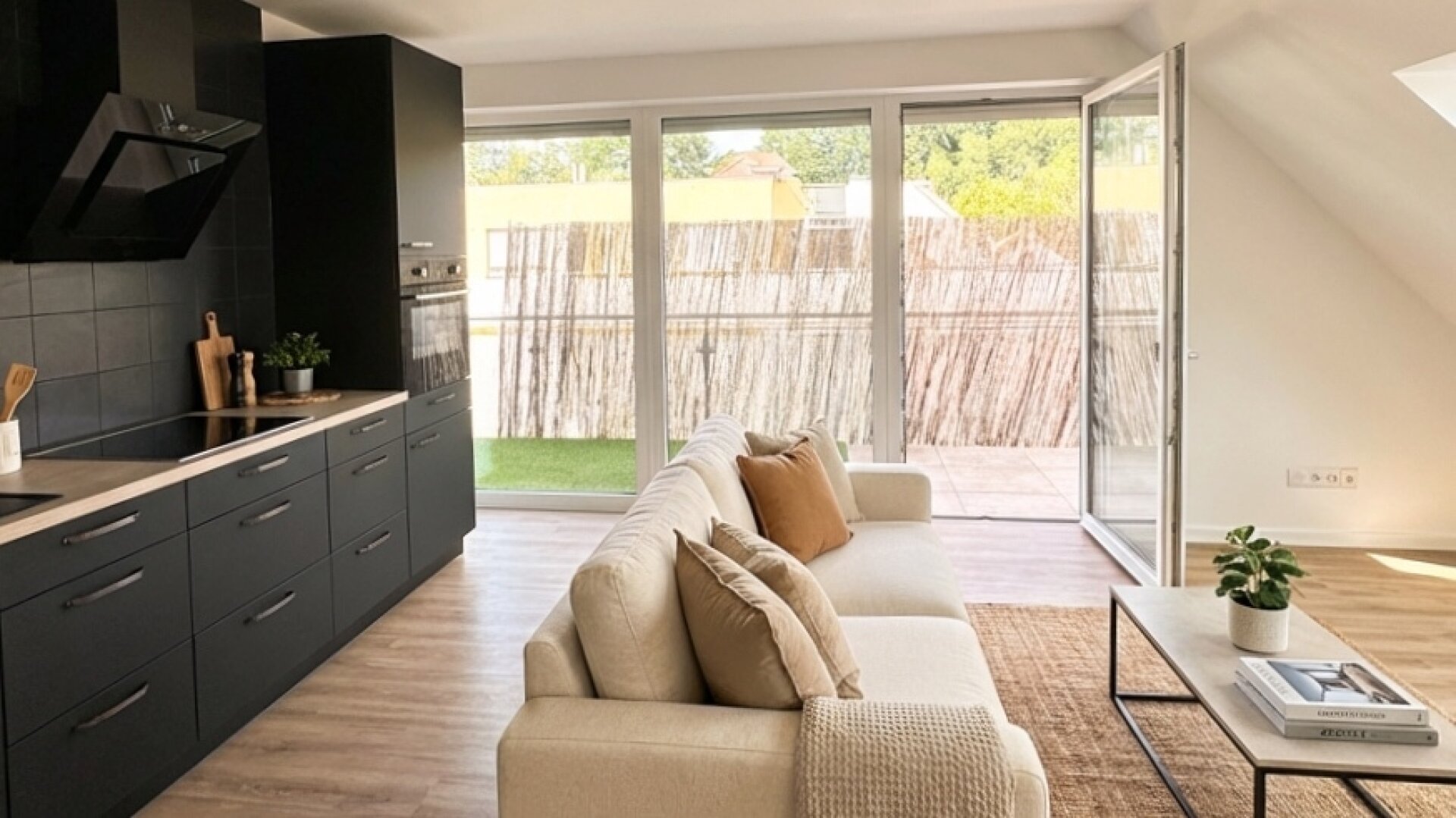 3 Zimmer Dachgeschosswohnung - sonnige Terrasse - gute Anbindung - Parkplatz