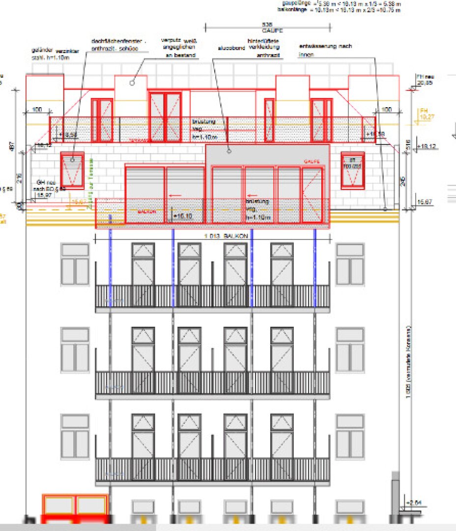 Dachgeschossrohling mit Potenzial: Genehmigt für 3 exklusive Maisonettes