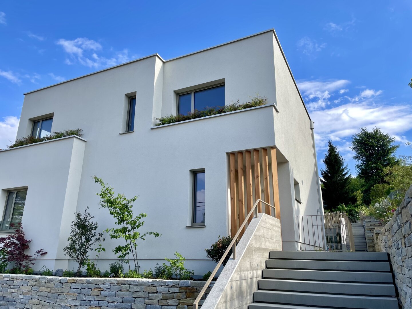 Exklusives Traumhaus im Grünen mit Fernblick & großem Pool in Klosterneuburg - Neubau