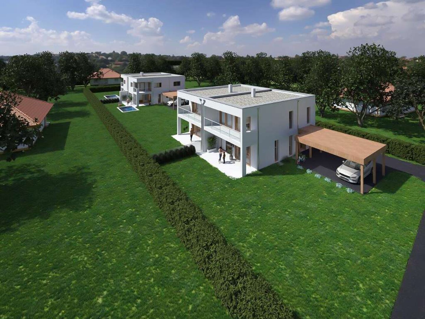 Traumhafte Doppelhaushälfte in Lerchenau: Erstbezug mit Garten, Balkon & Terrasse! PROVISIONSFREI, direkt vom Bauträger!