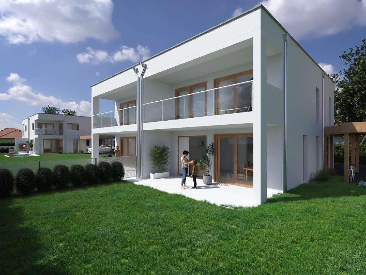 Traumhafte Doppelhaushälfte in Lerchenau: Erstbezug mit Garten, Balkon & Terrasse! PROVISIONSFREI, direkt vom Bauträger!