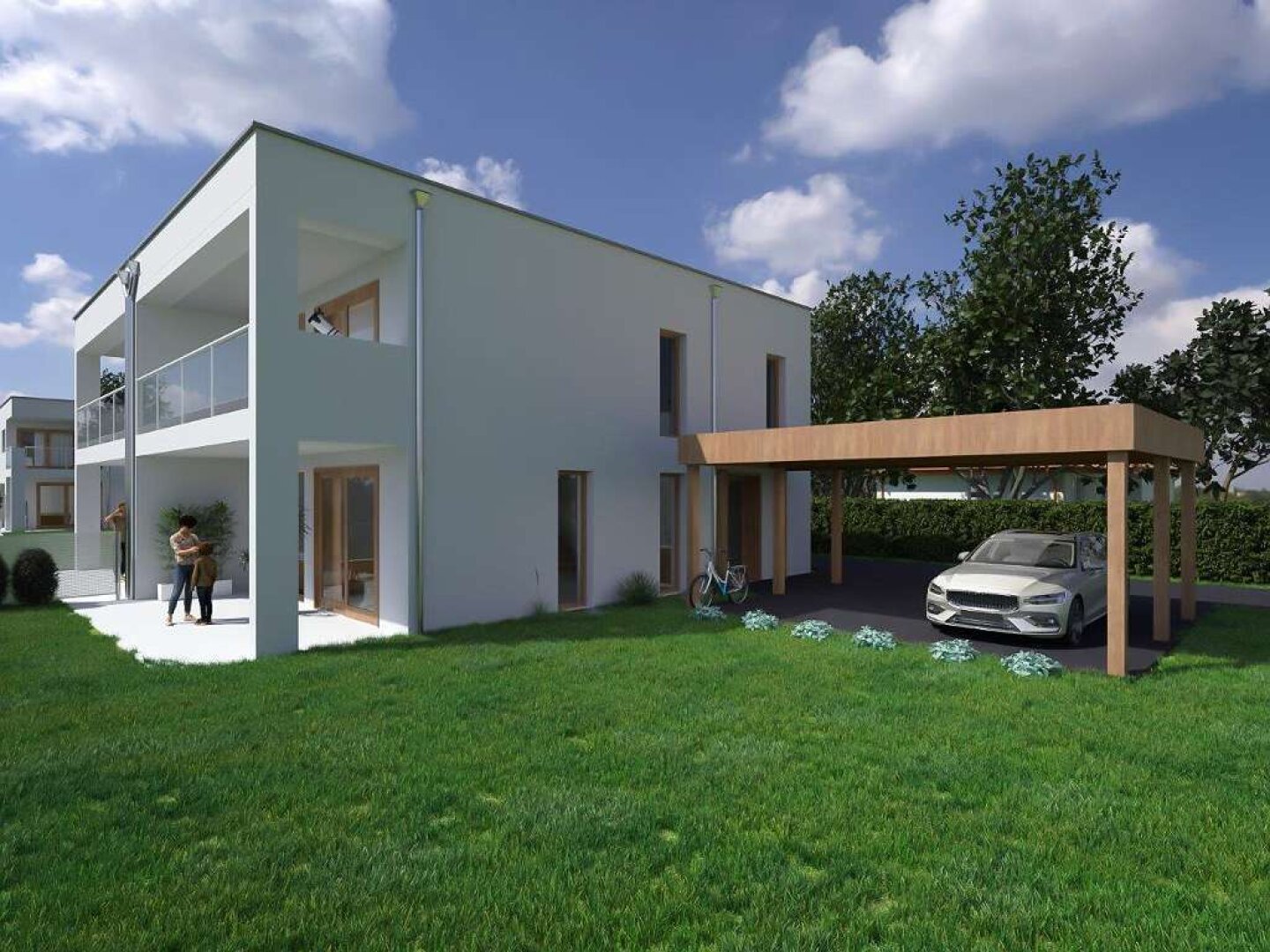 Traumhafte Doppelhaushälfte in Lerchenau: Erstbezug mit Garten, Balkon & Terrasse! PROVISIONSFREI, direkt vom Bauträger!