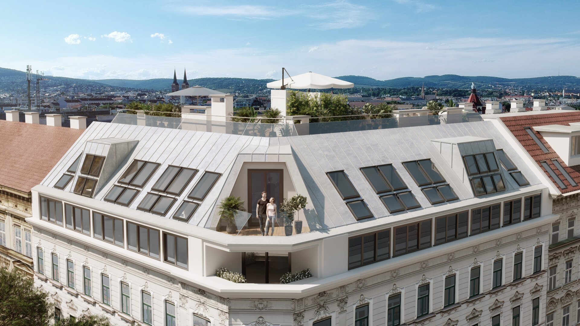 Exklusives Dachgeschoss-Domizil mit Loggia in urbaner Toplage