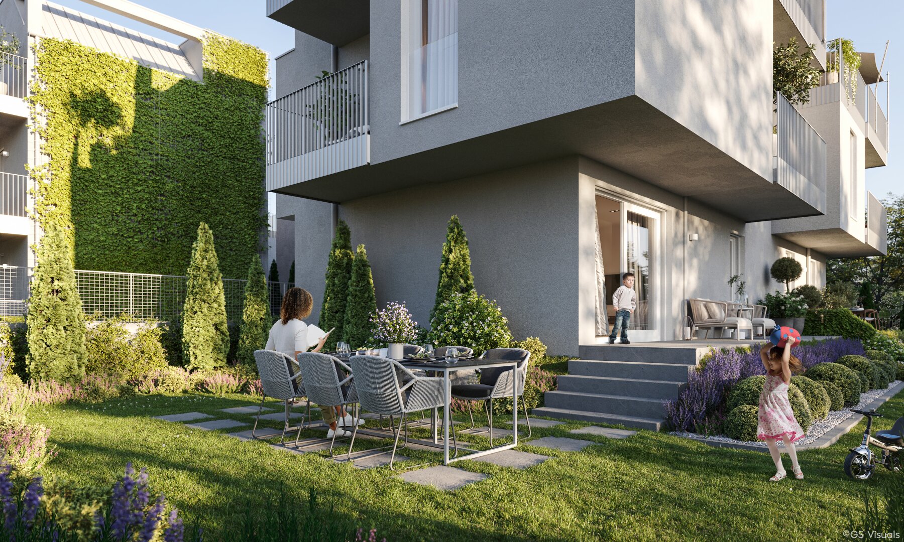 Moderne Erstbezug DG-Wohnung mit Balkon und Terrasse an der Alten Donau