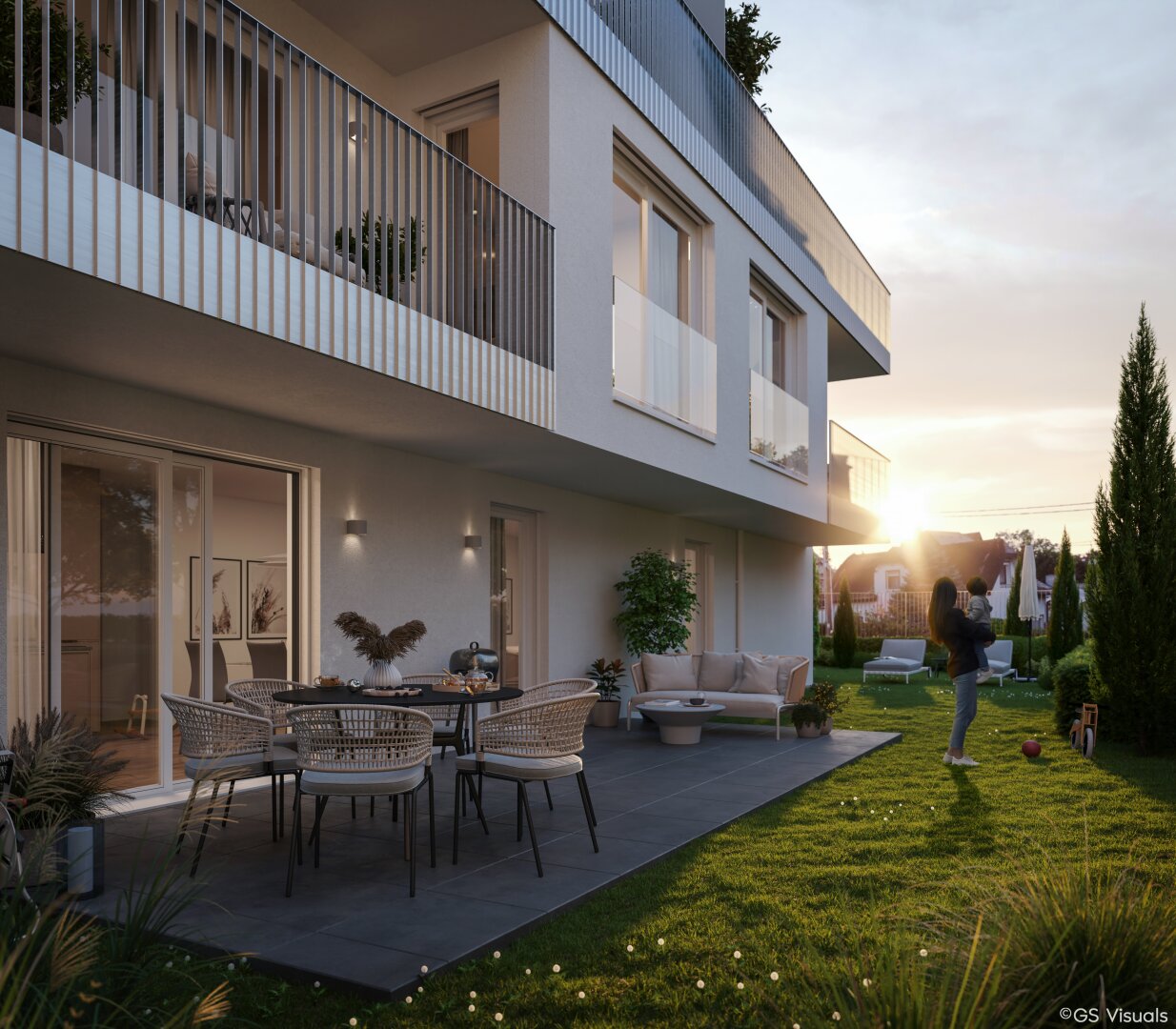Exklusive Erstbezugswohnung mit Balkon an der Alten Donau