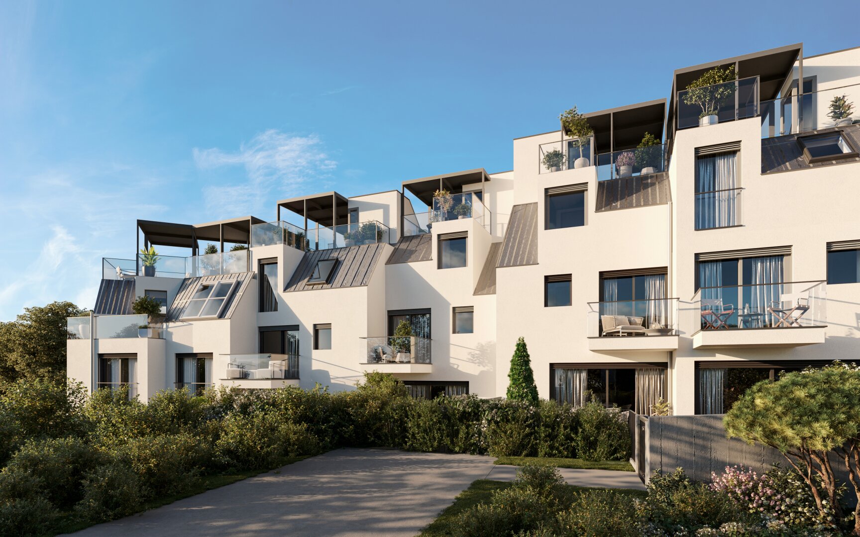 Erstbezug - Design-Domizil mit Dachterrasse und Garten in Hietzinger Grünlage