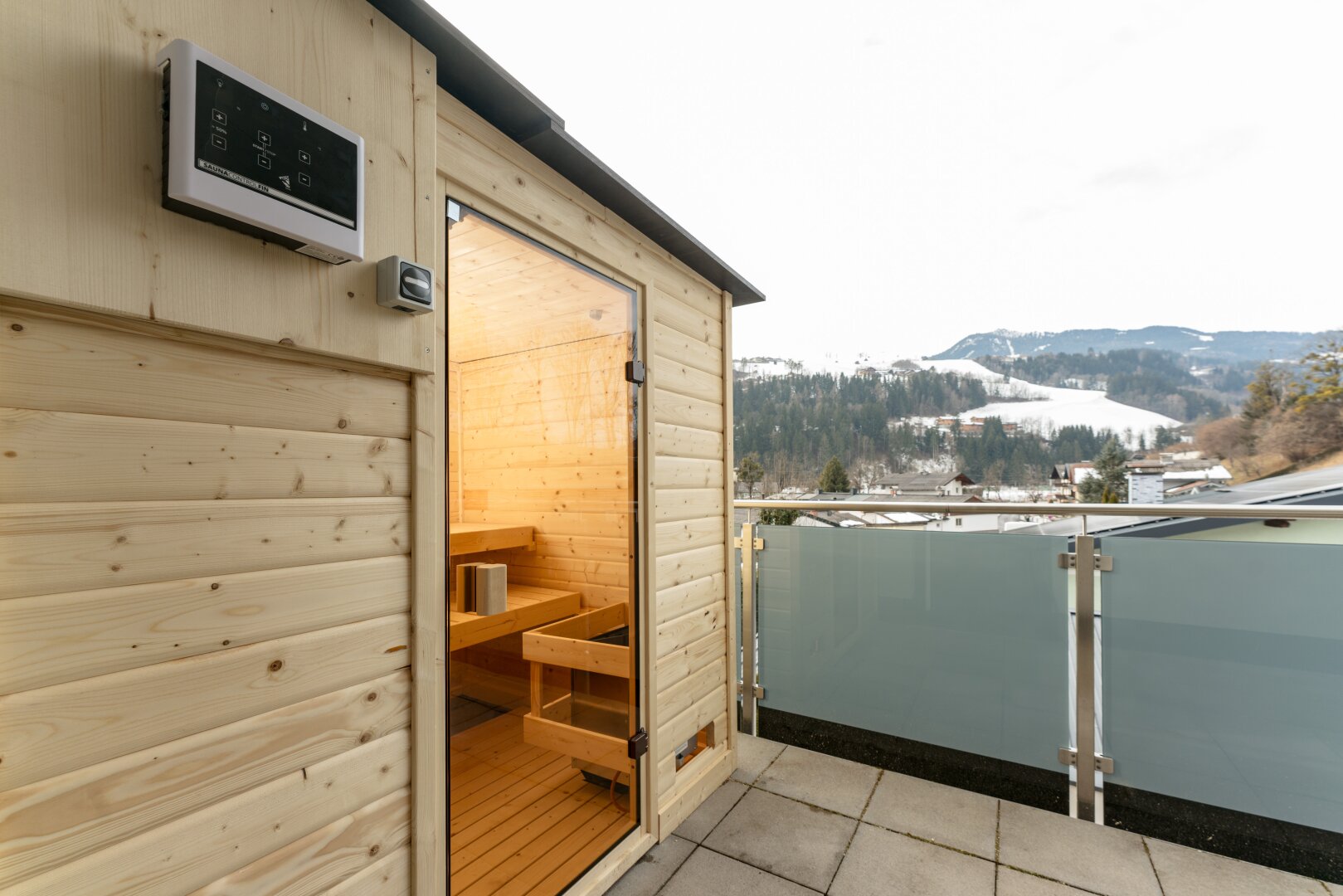 Apartment "Glockner" - Exklusive Dachgeschosswohnung mit Panoramabalkon & Sauna in Bestlage von Schladming
