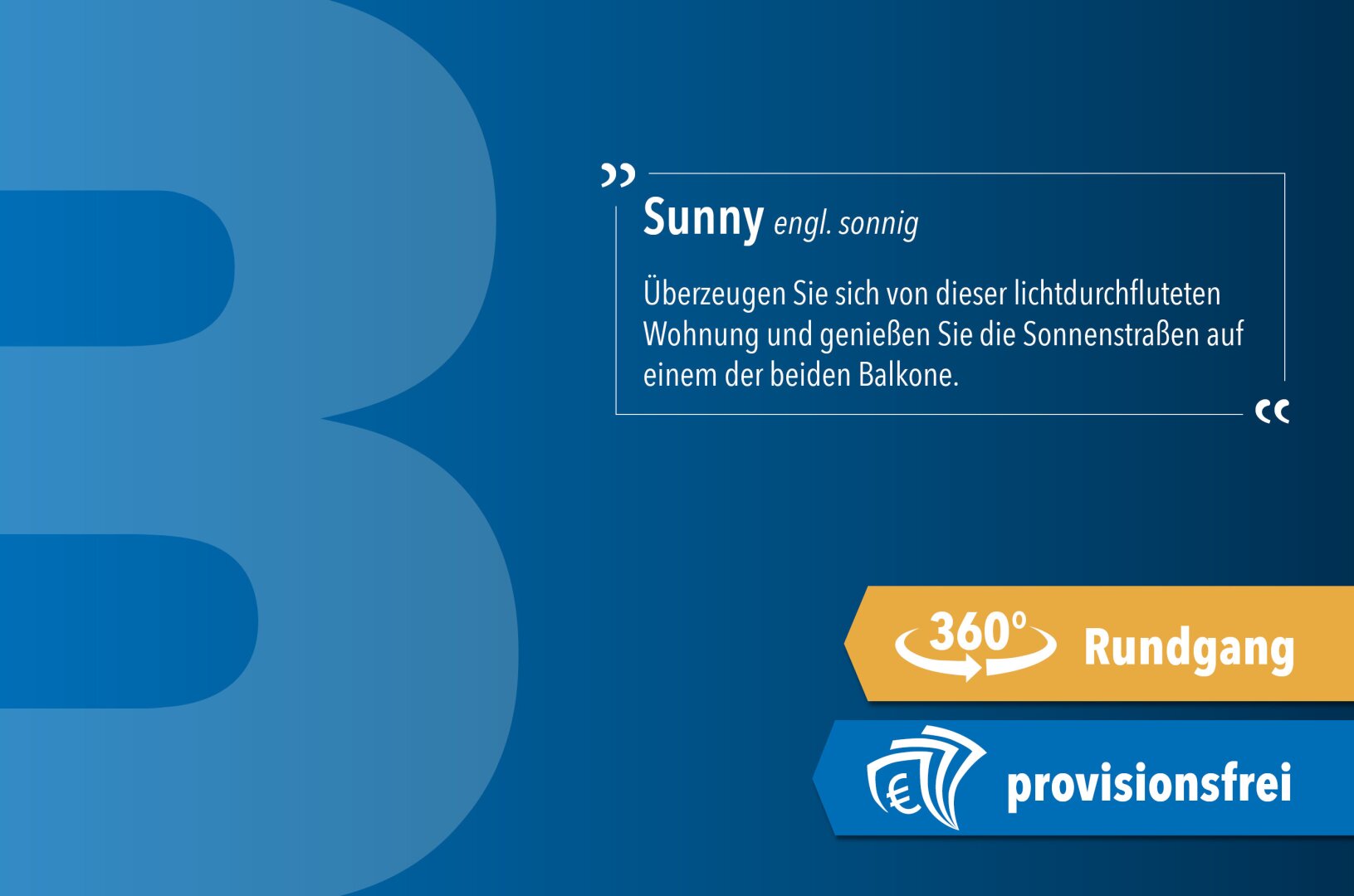 Sunny | mit Küche und 2 Balkonen