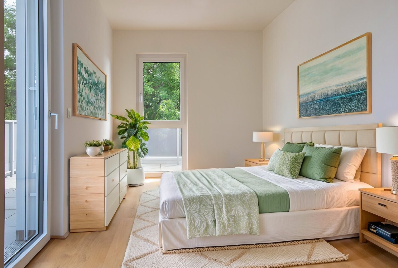 Wohnen im Park:  Neue 3-Raum Eigentumswohnung mit Kühlung direkt im Stadtzentrum