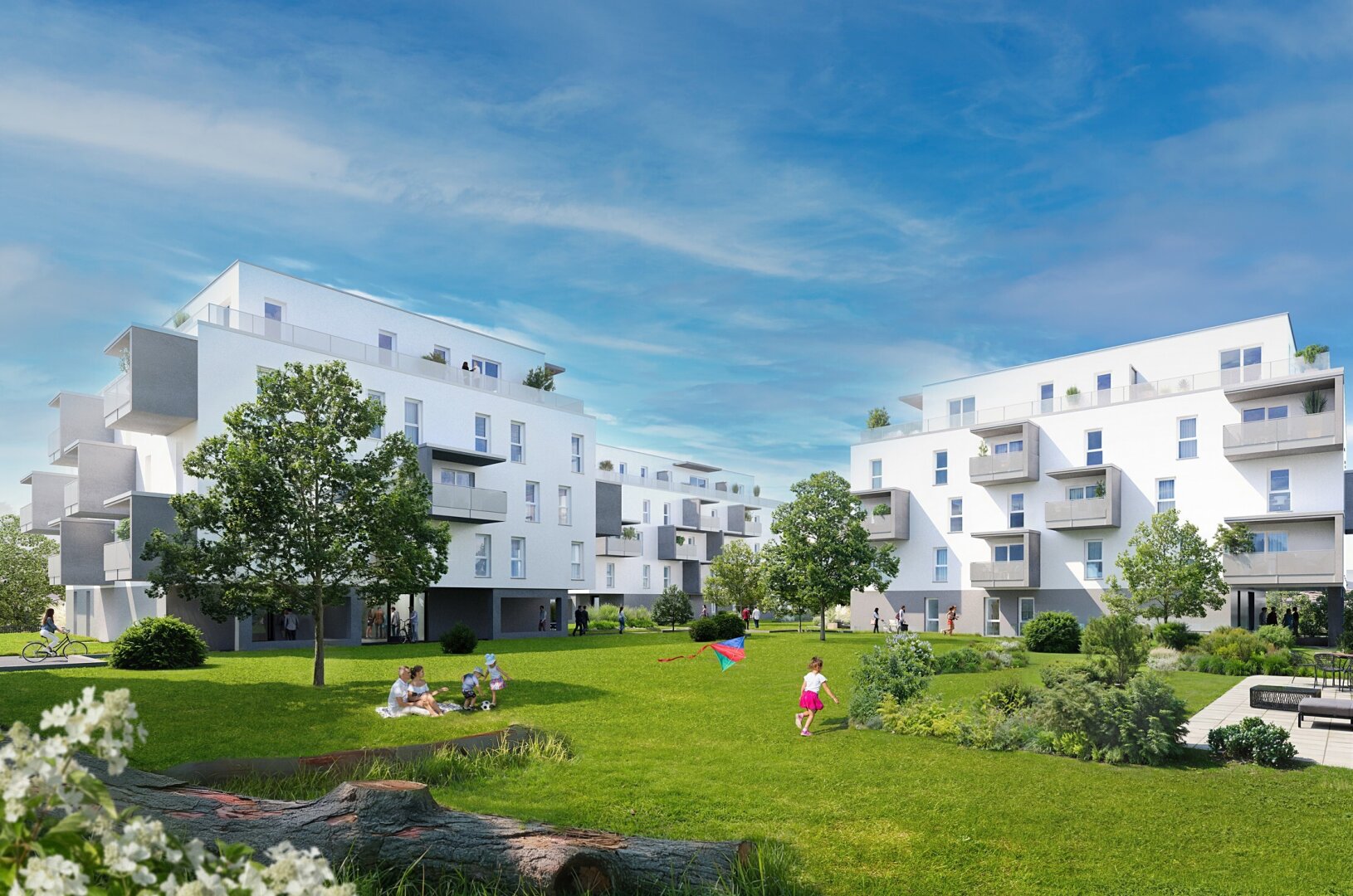 Mehrwerte für Generationen:  Neue Anlagewohnung im autofreien Graumann-Park