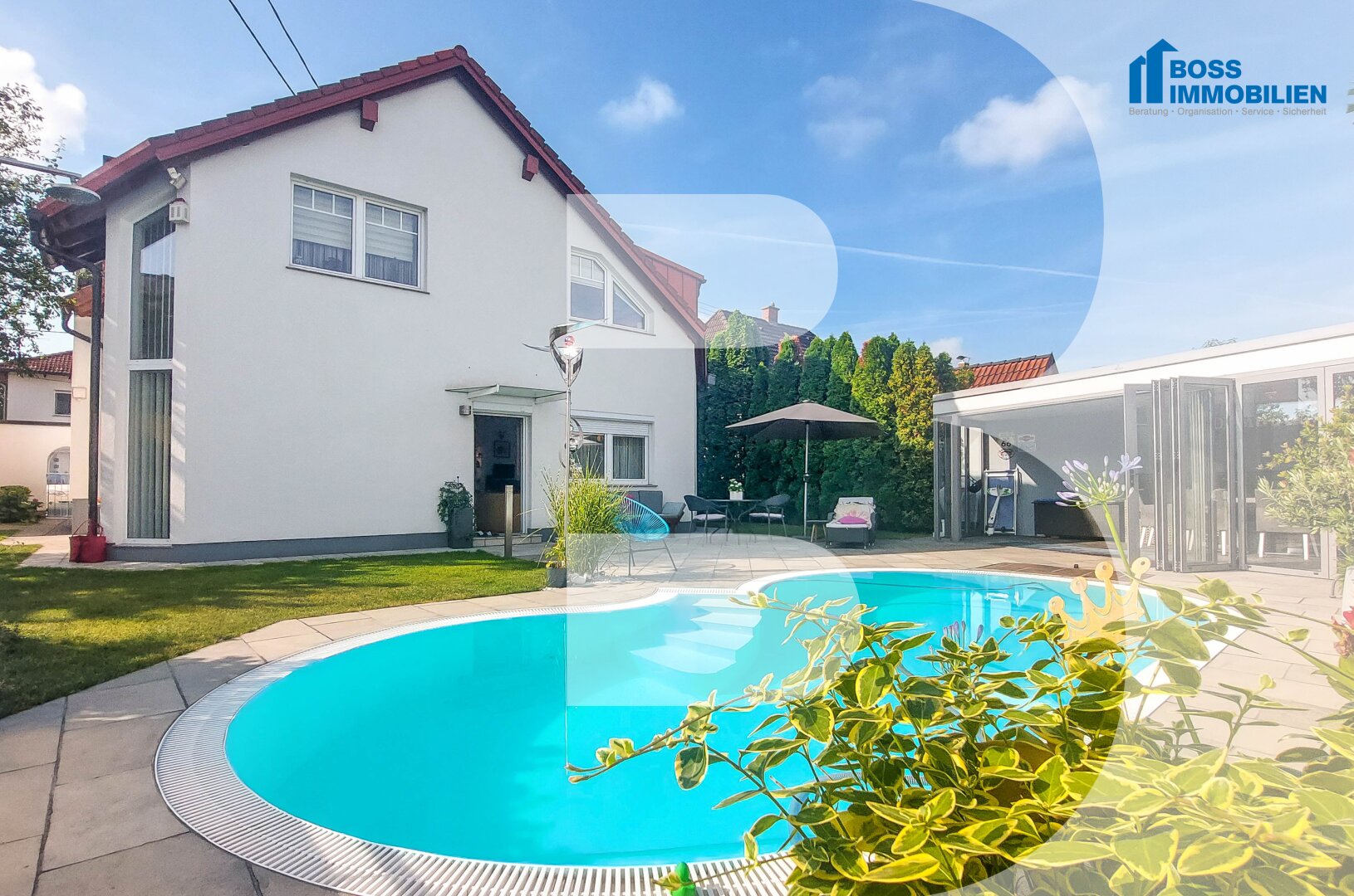 2-Familienhaus | 2 Wohneinheiten | Pool | Poolhaus | Sauna